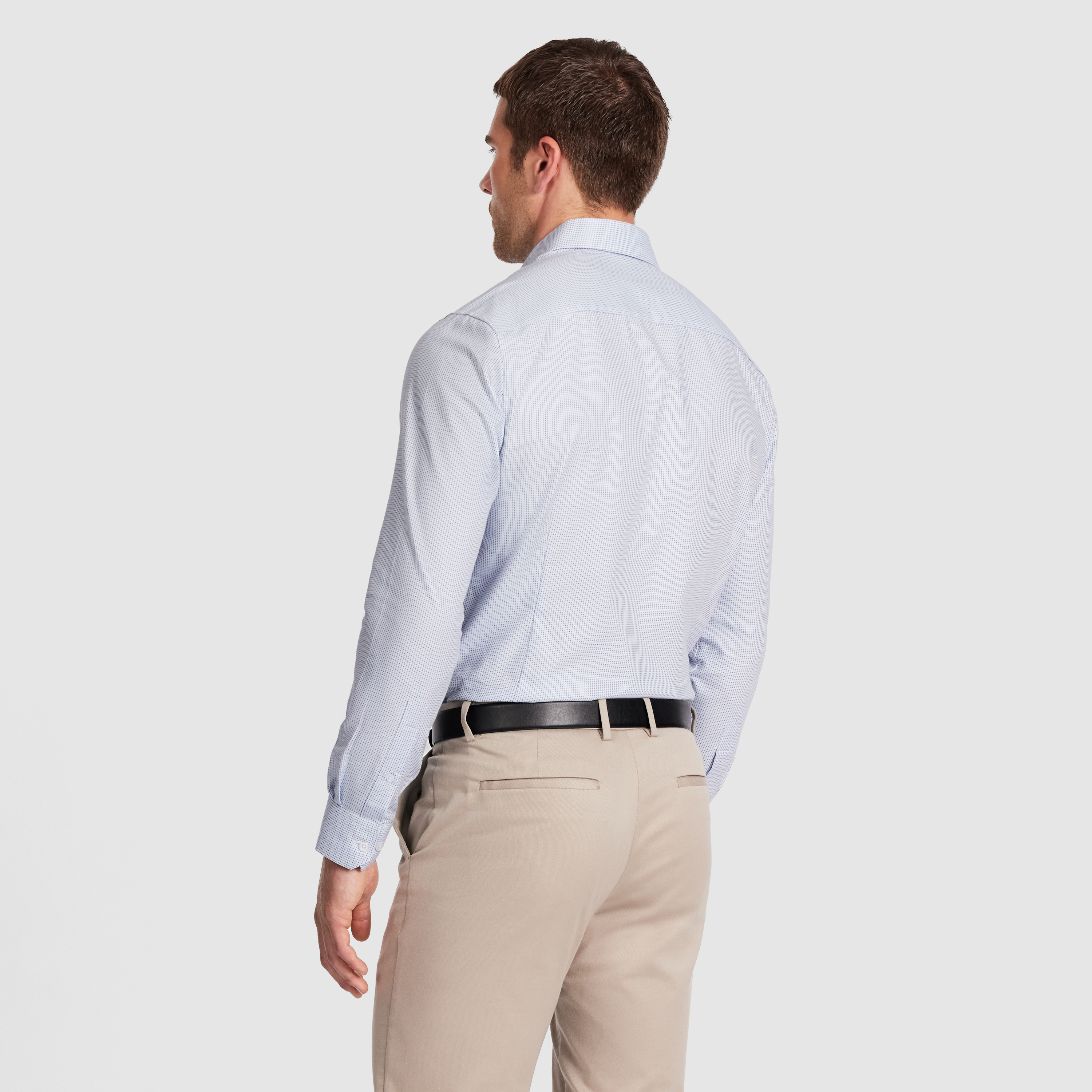 Light Blue La Cotton Easy Care Shirt