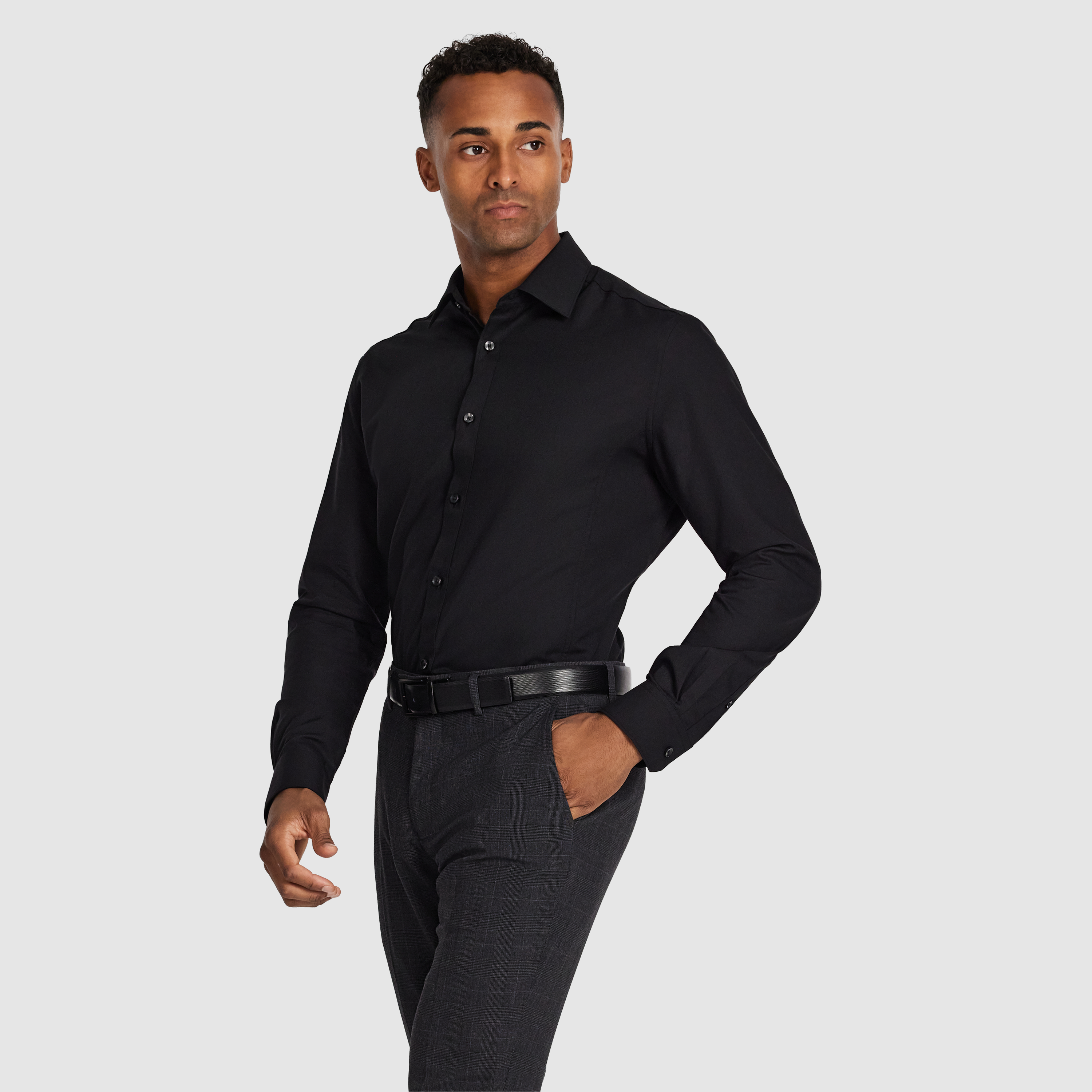 Black Milan Bamboo Shirt