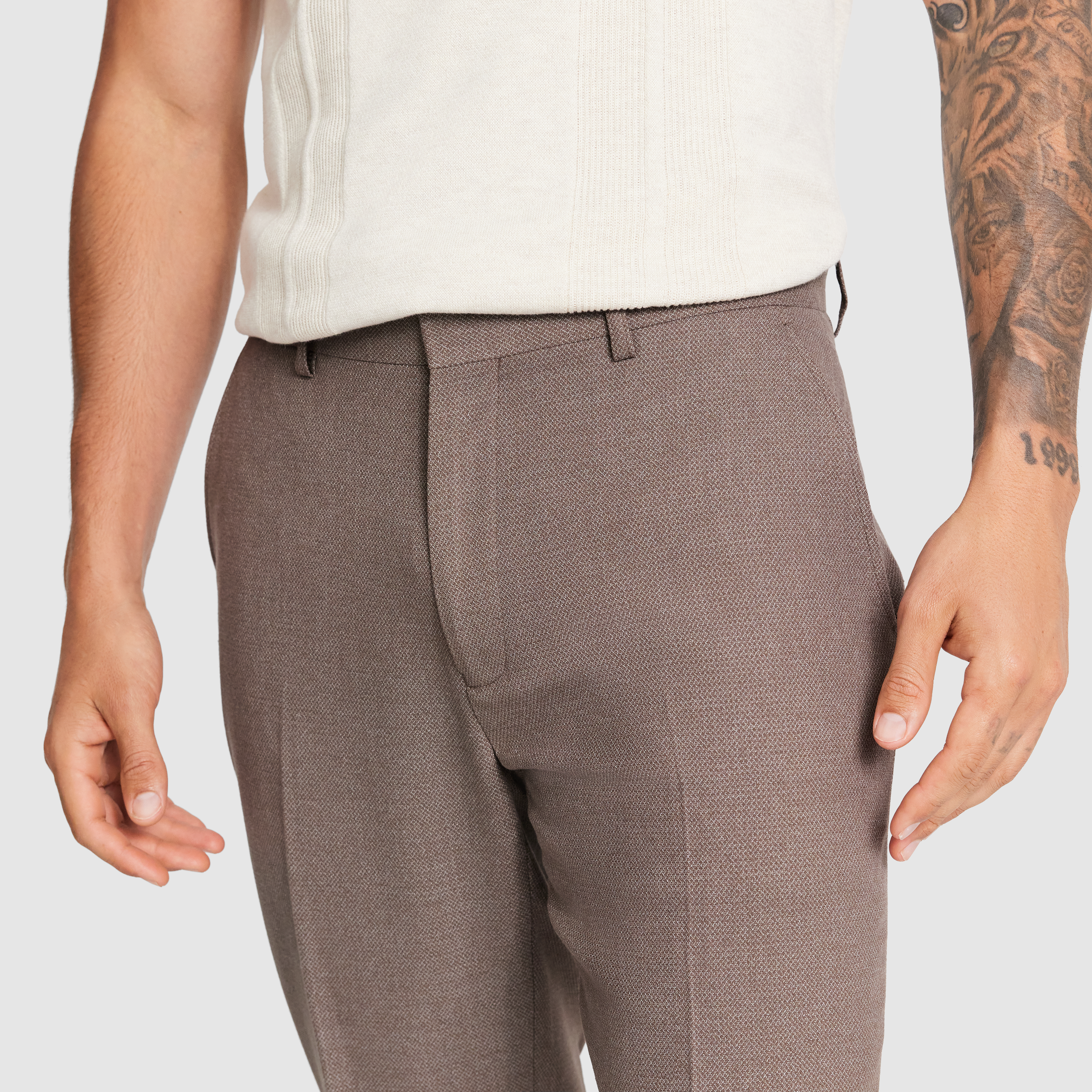 Mocha Coast Linen Blend Pant