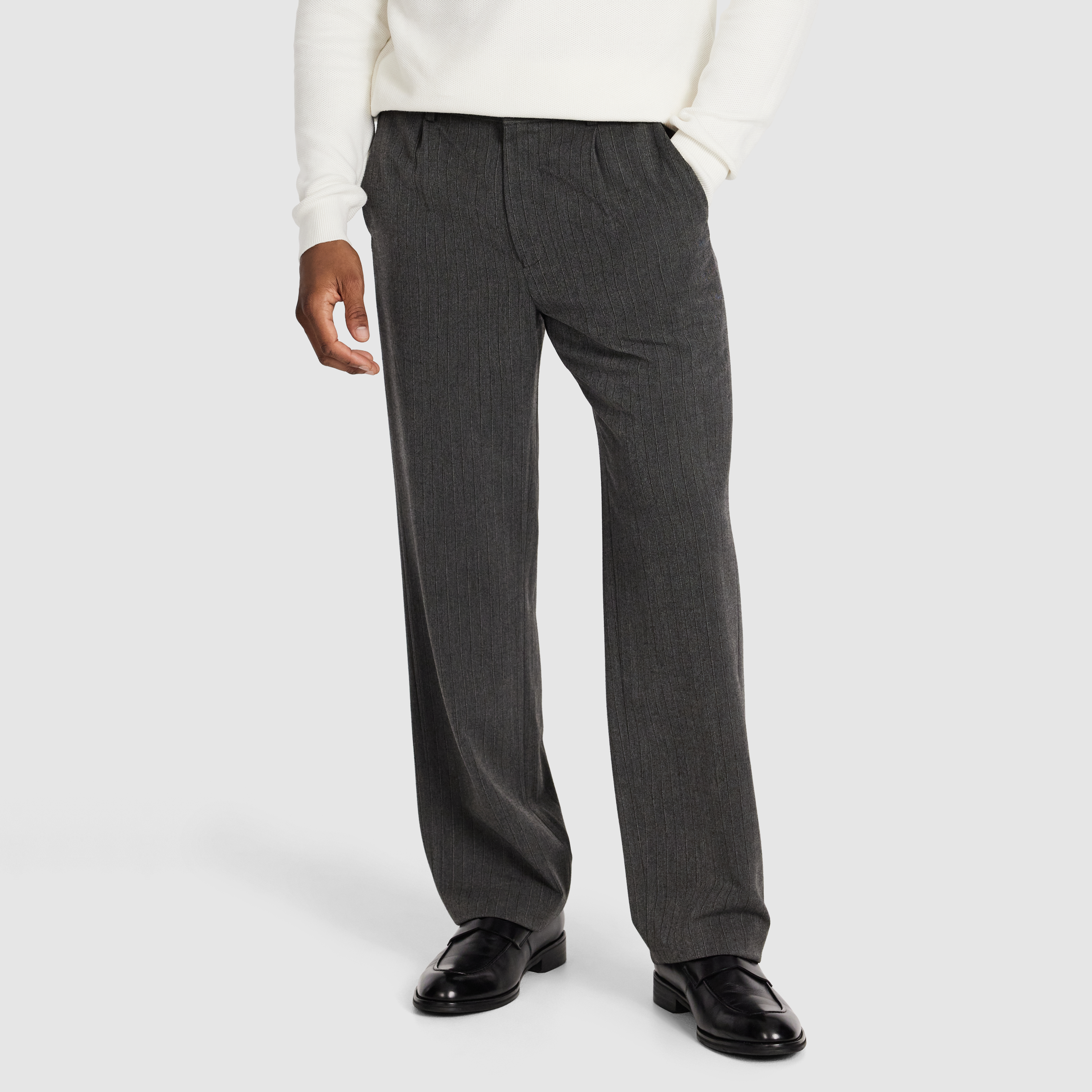 Strand Pinstripe Pleat Pant