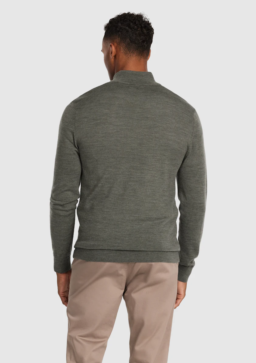 Asher Merino Wool Zip Knit