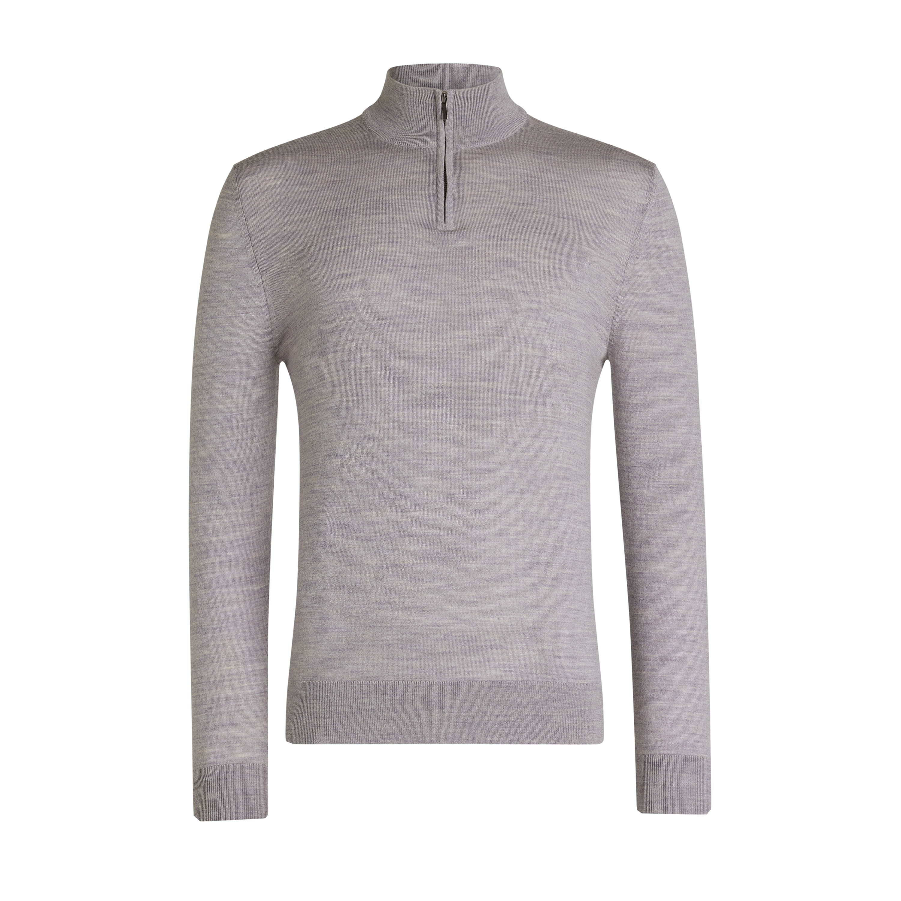 Silver Asher Merino Wool Zip Knit