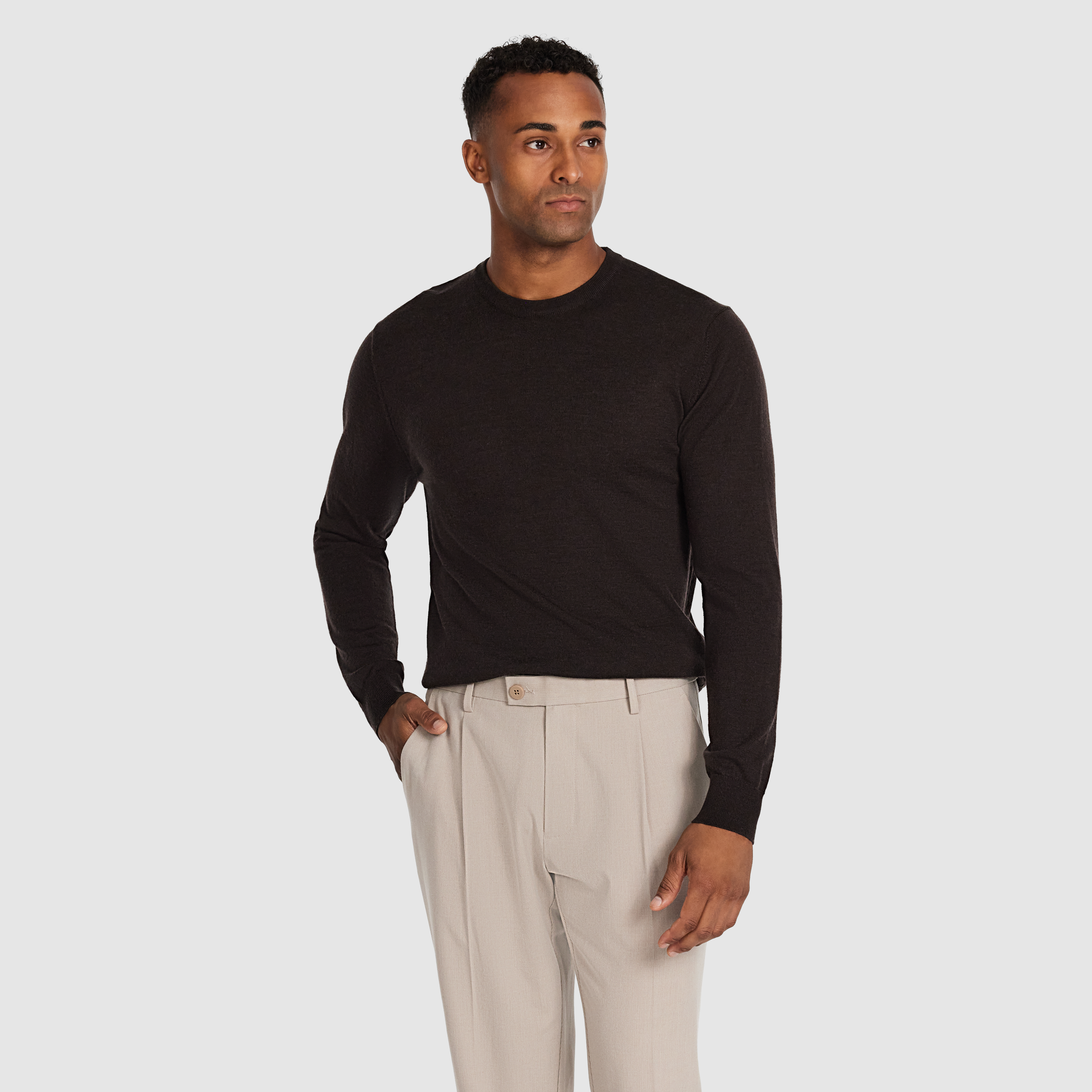 Wesley Merino Wool Crew Knit