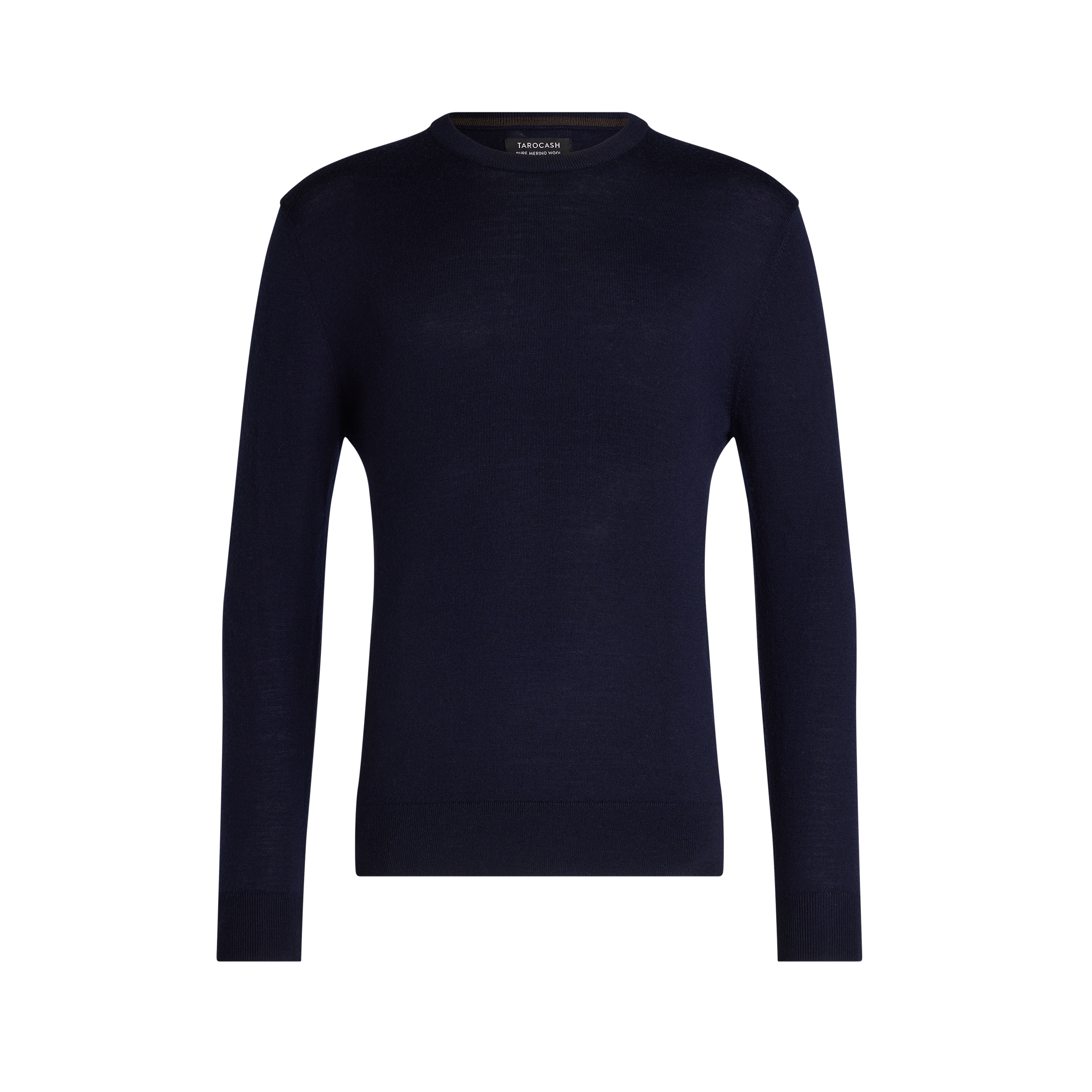 Navy Wesley Merino Wool Crew Knit