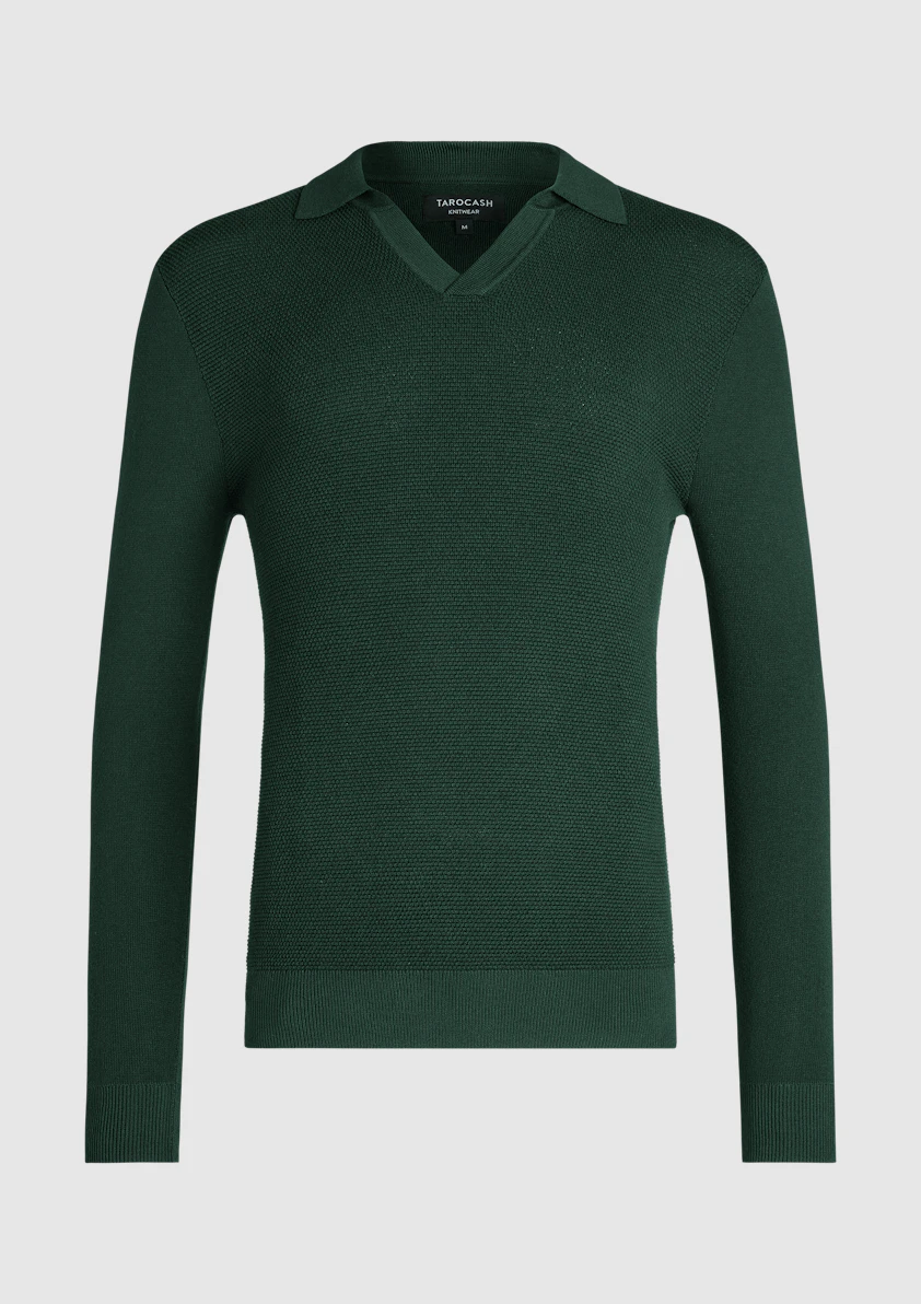 Dark Green Artemis Textured Knit