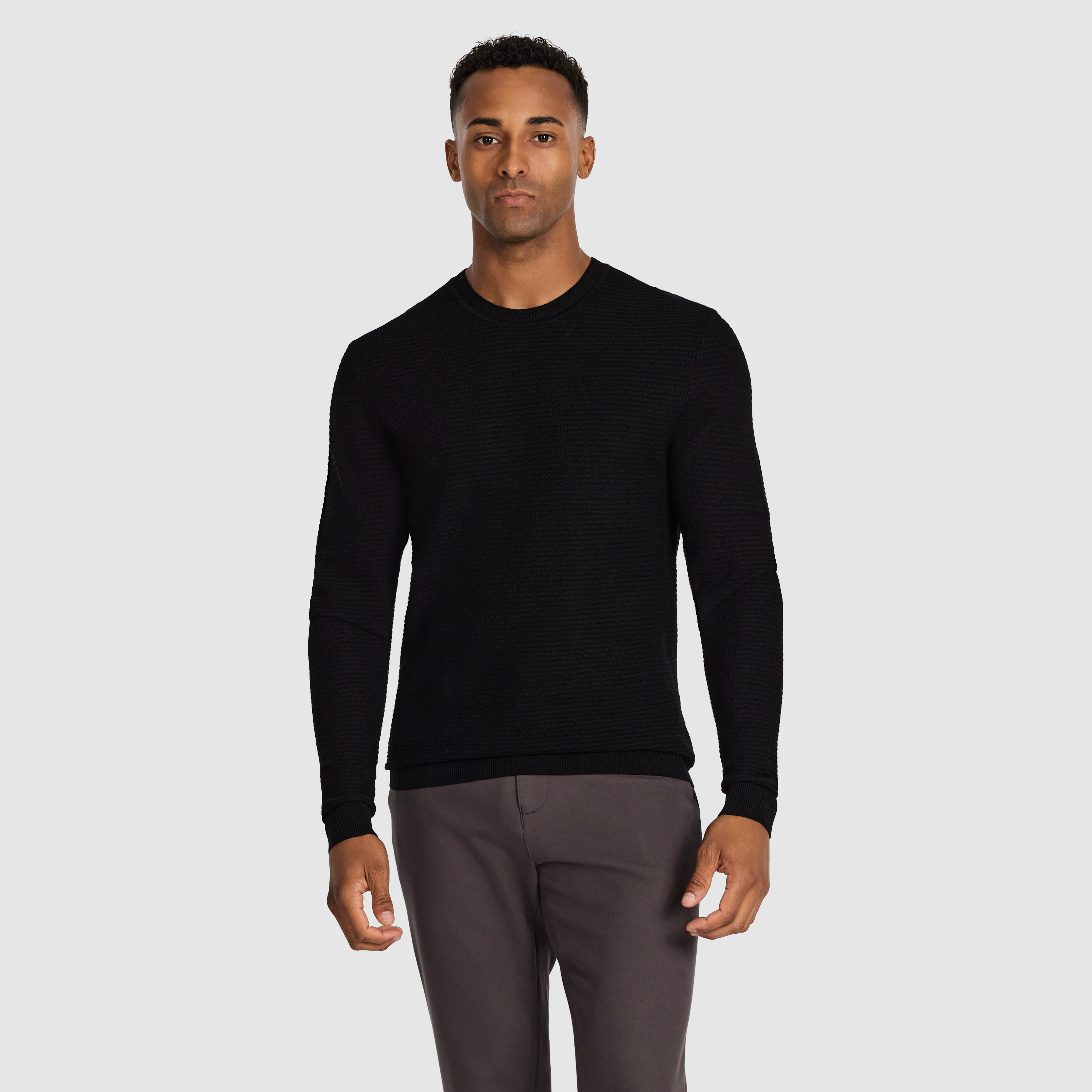 Cambridge Textured Crew Knit
