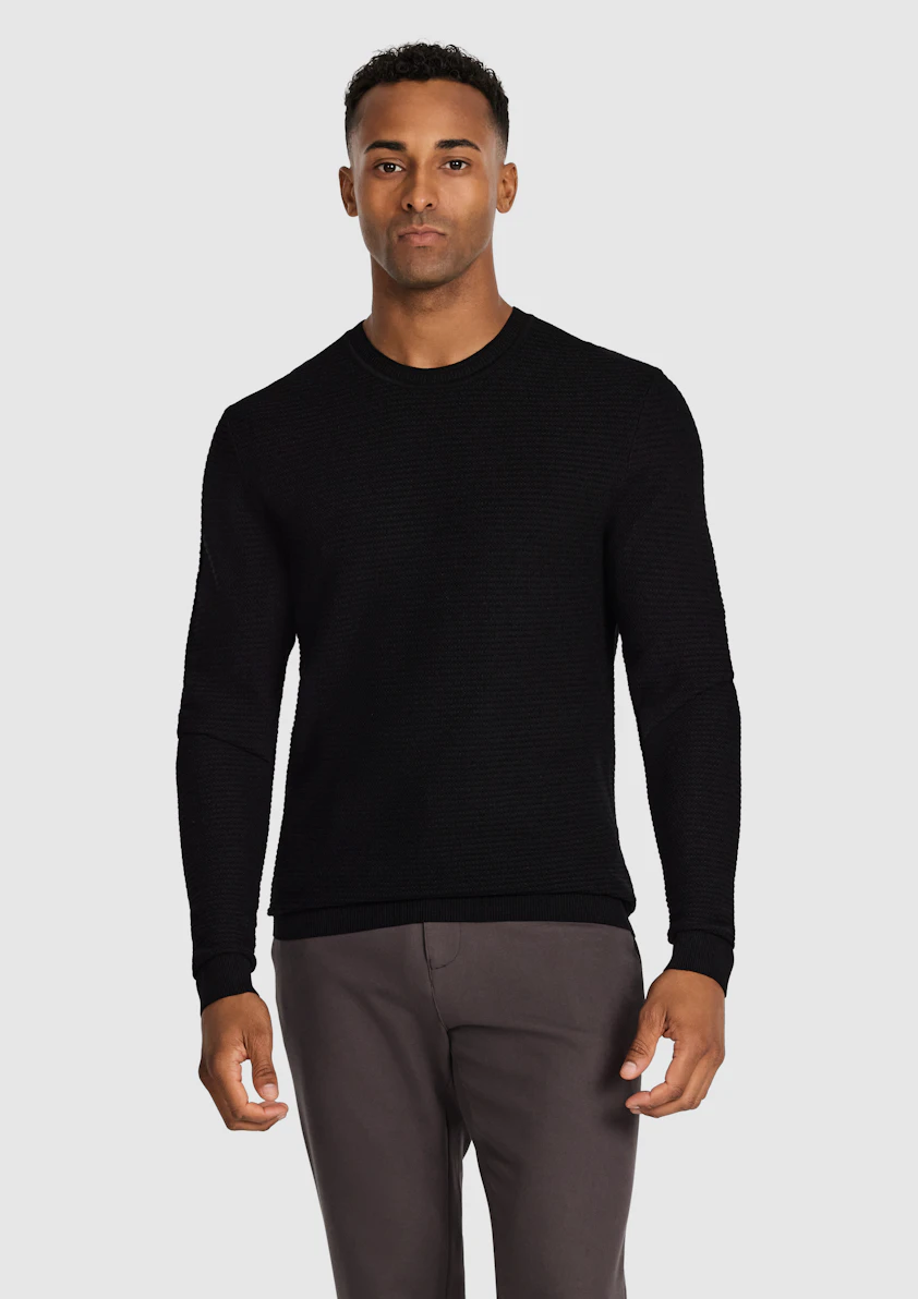 Cambridge Textured Crew Knit