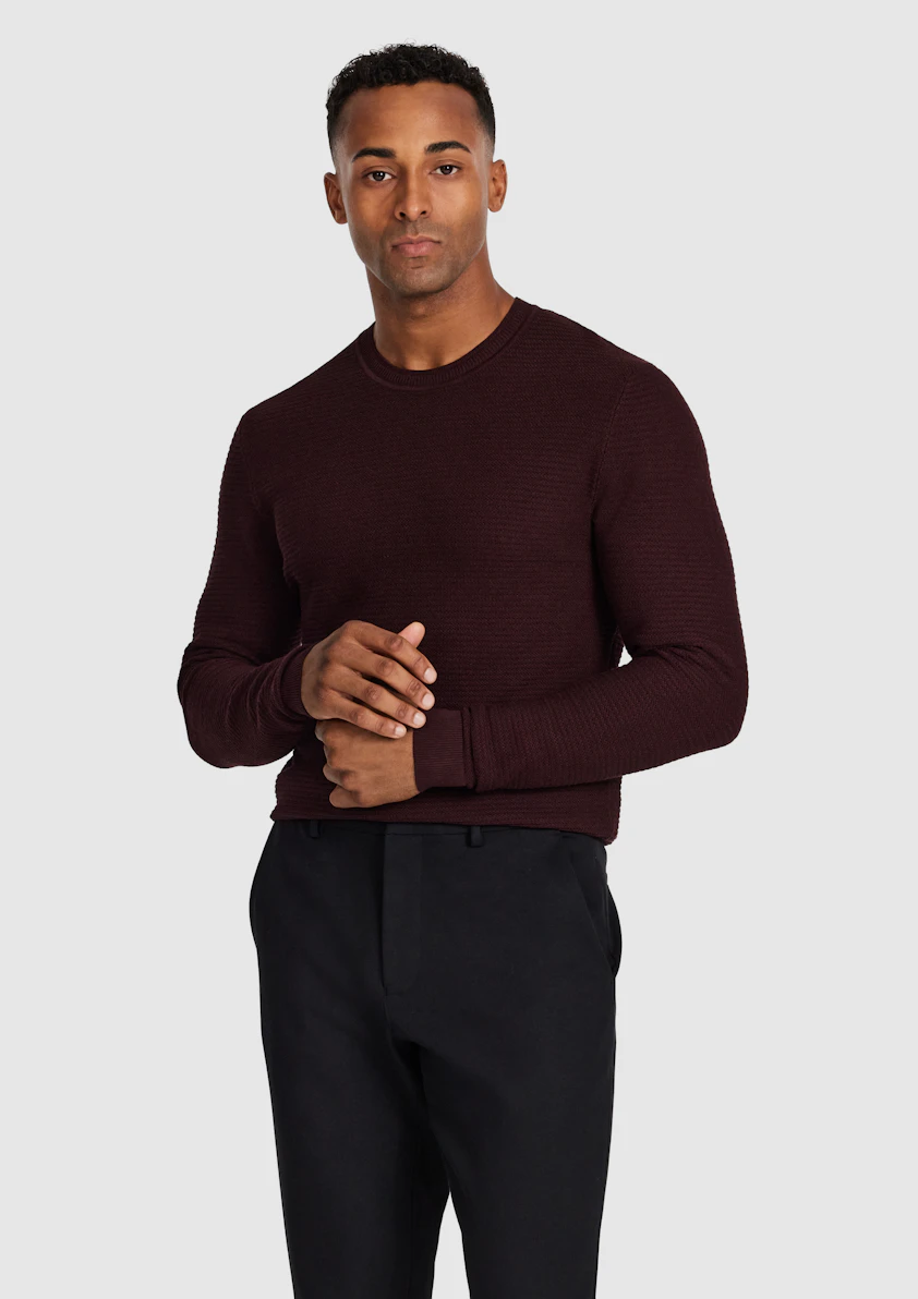 Cambridge Textured Crew Knit