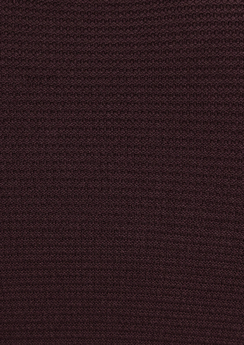 Burgundy Cambridge Textured Crew Knit
