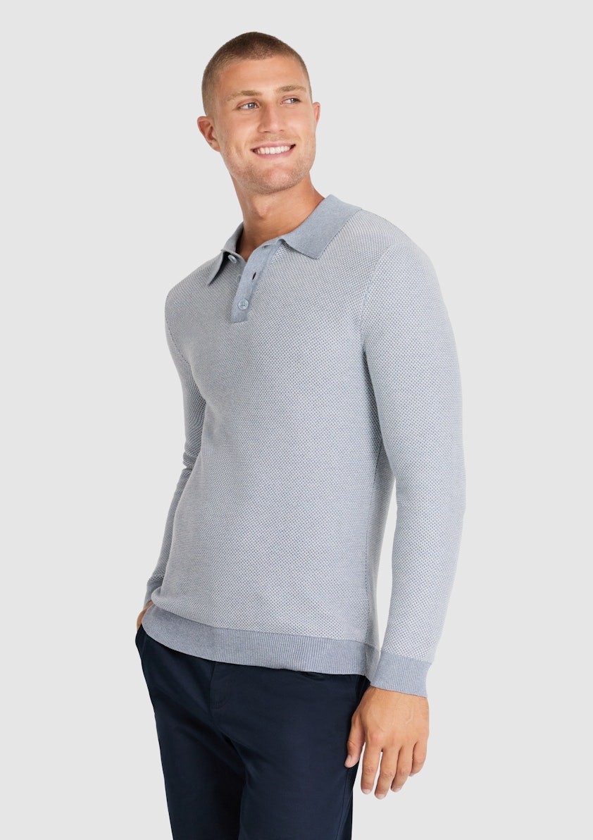 Light Blue Alder Textured Knit