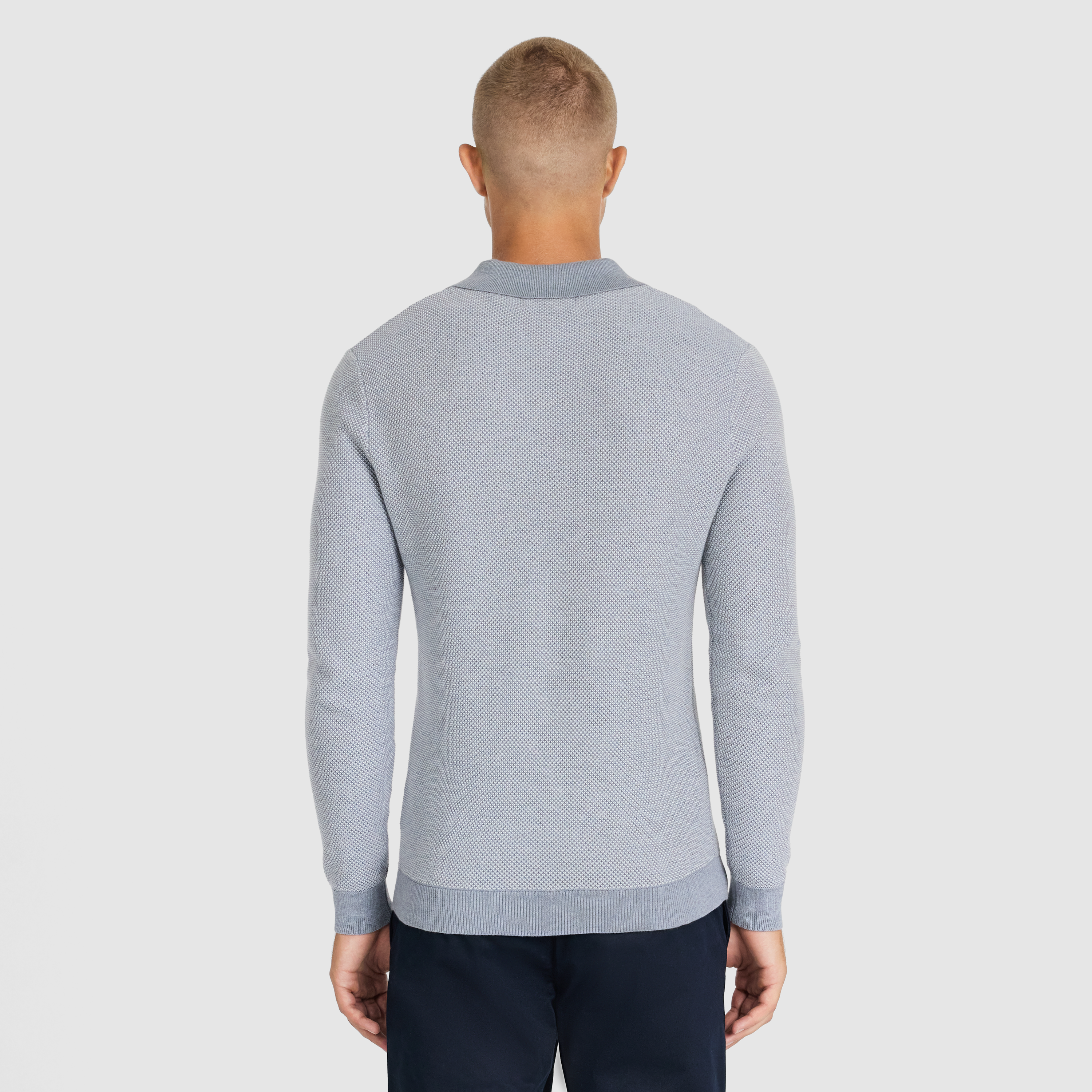 Light Blue Alder Textured Knit