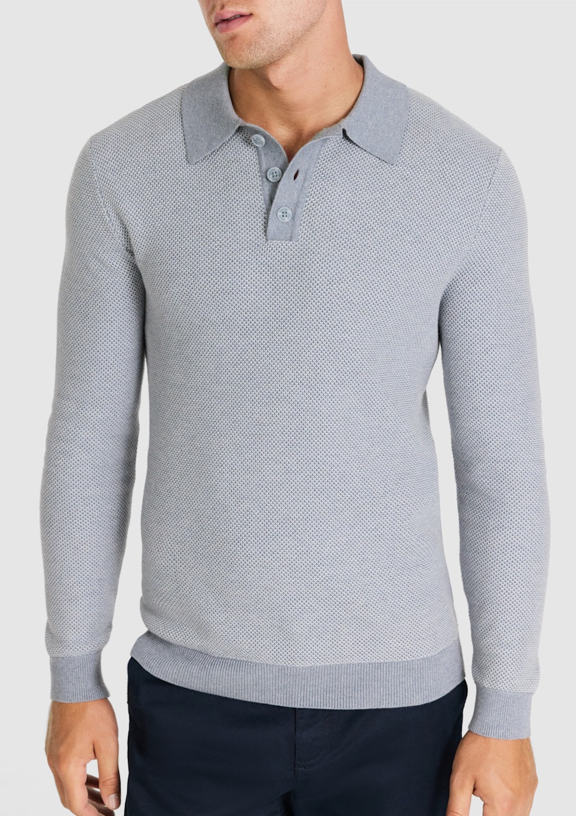 Light Blue Alder Textured Knit