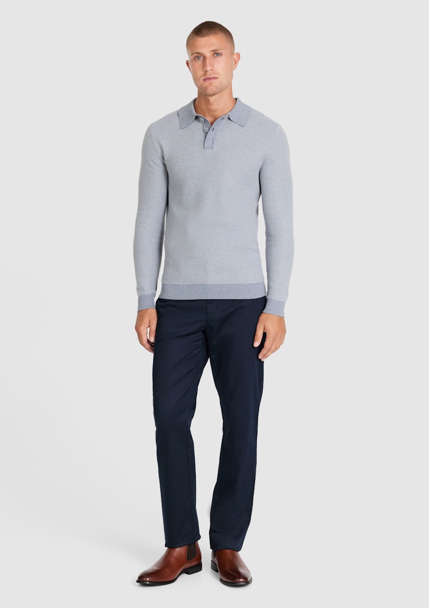 Light Blue Alder Textured Knit