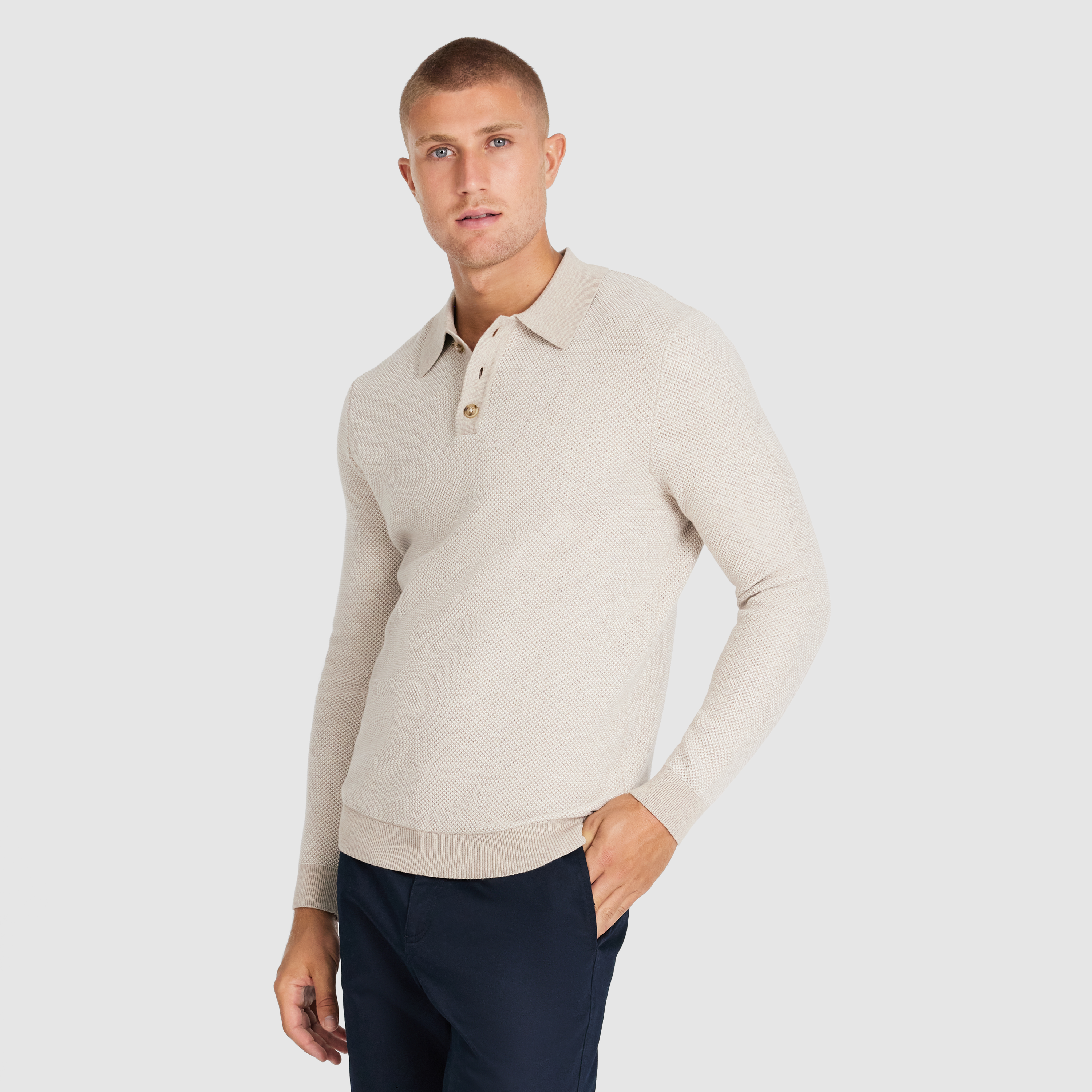 Natural Alder Textured Knit