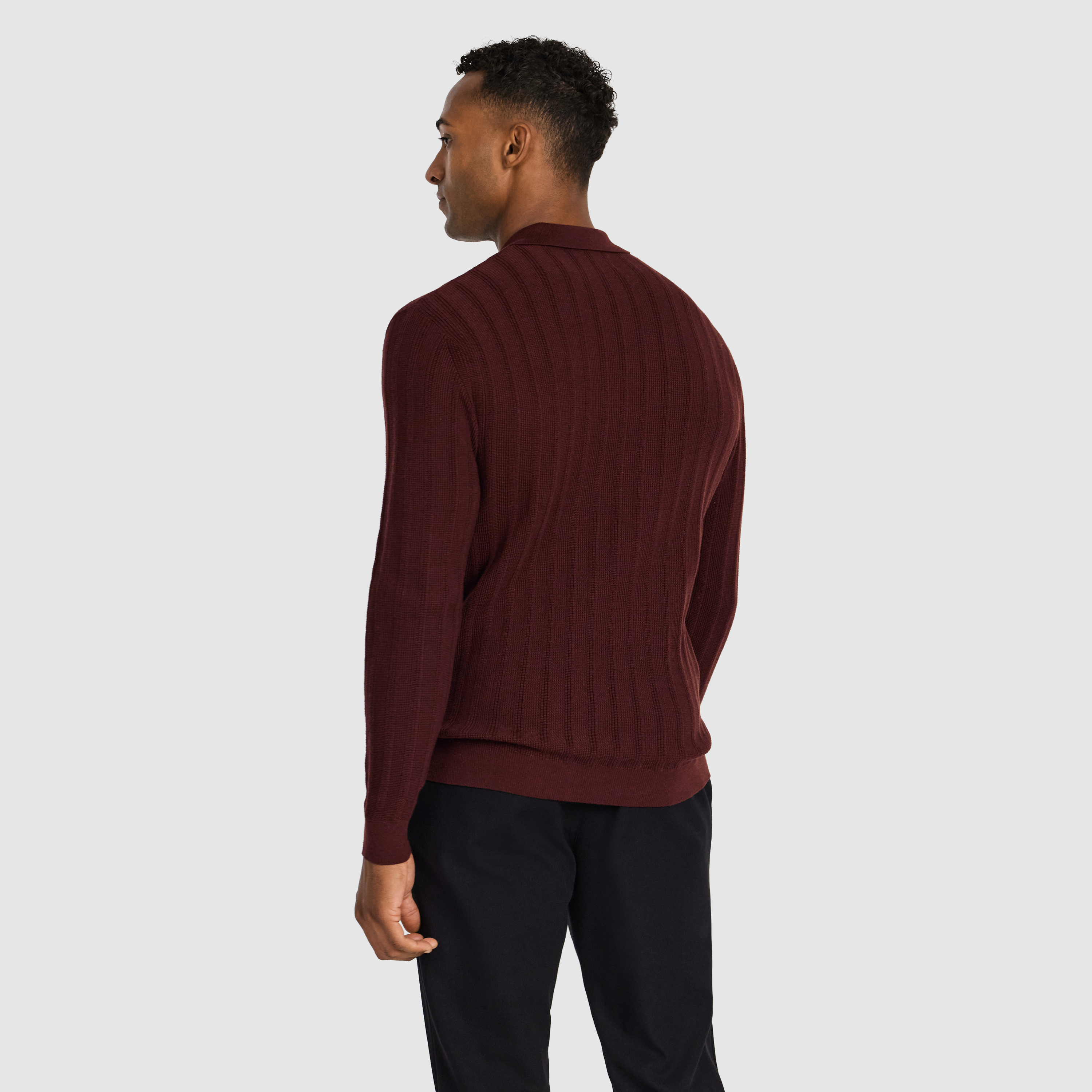 Rust Priestley Zip Knit