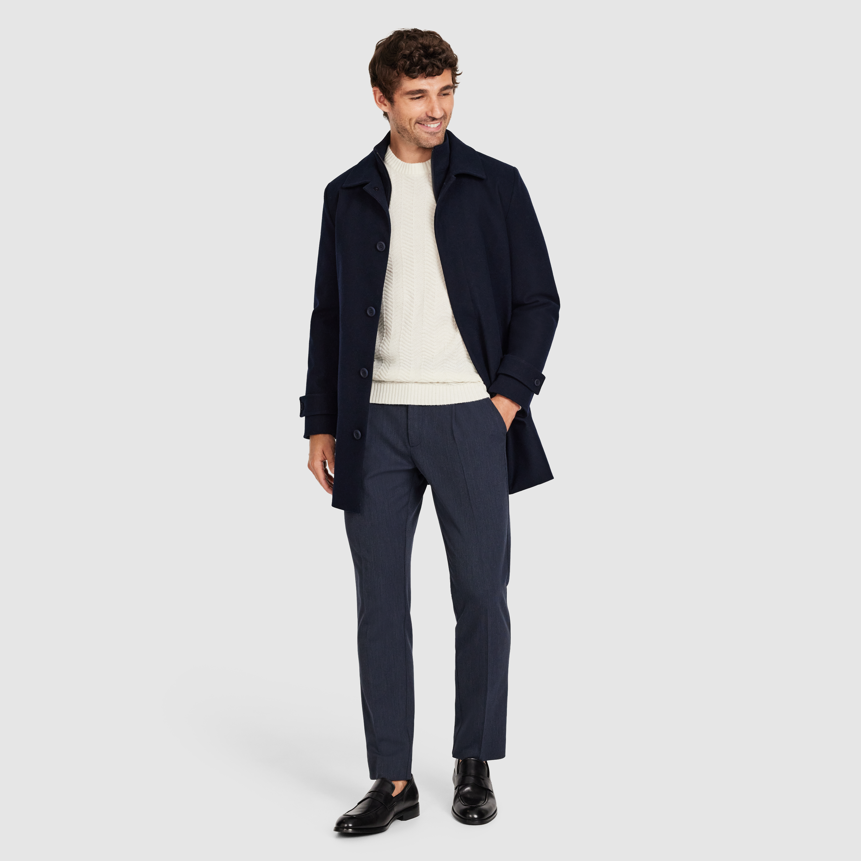 Louis Wool Textured Crew Knit