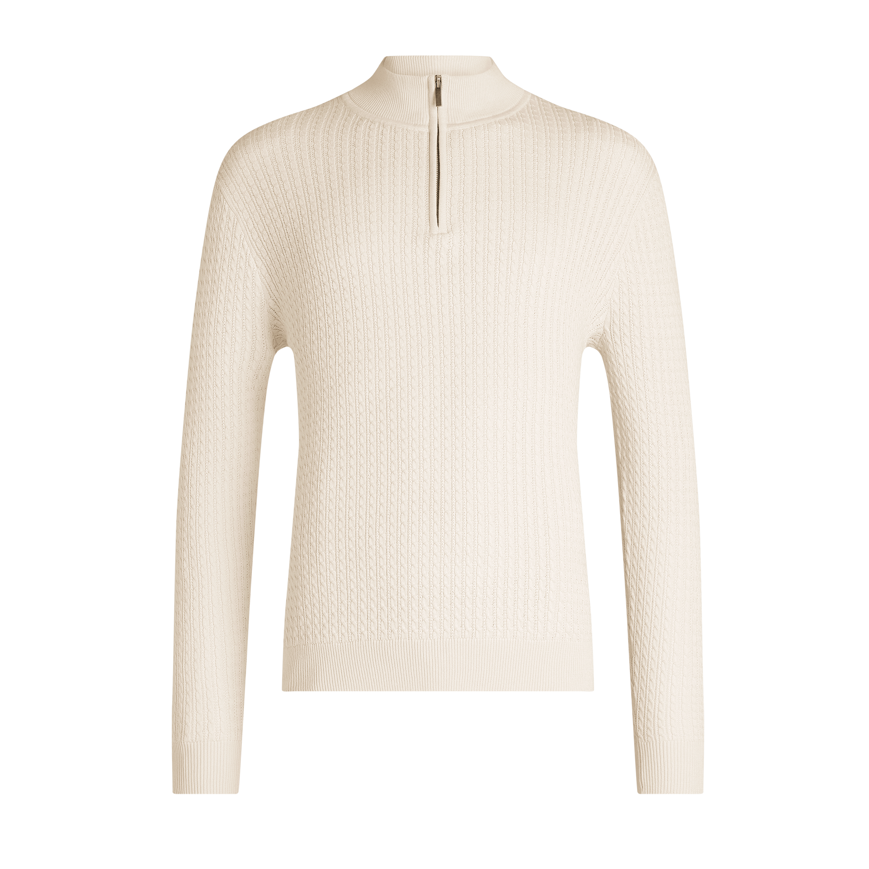 Stone Charly Cable Zip Knit