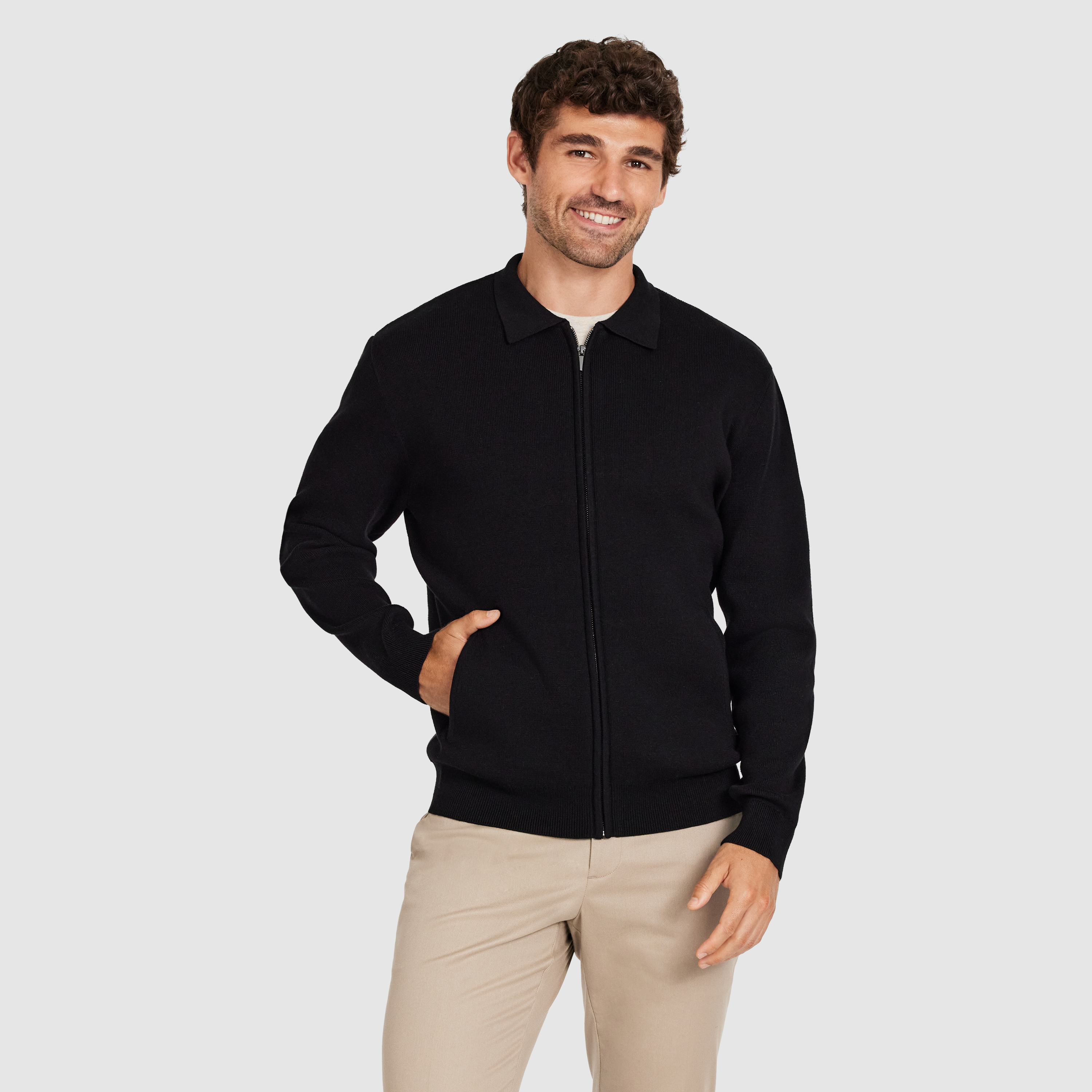 Atlas Zip Through Knit