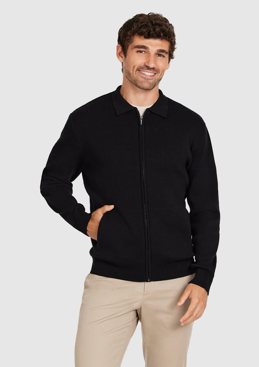 Atlas Zip Through Knit