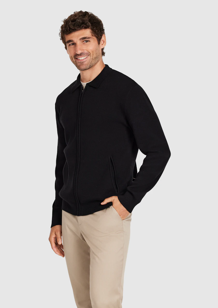 Atlas Zip Through Knit