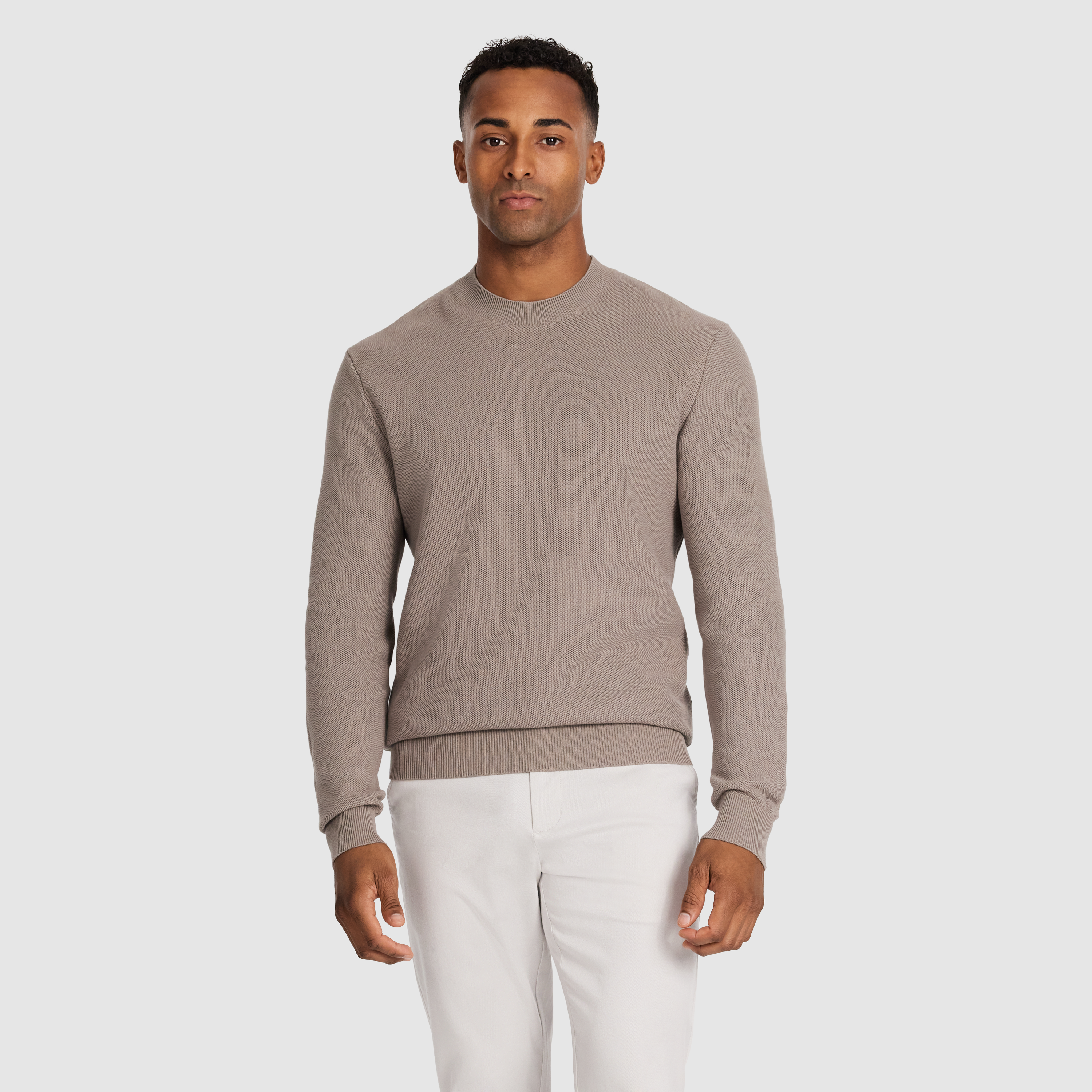 Idris Textured Crew Knit