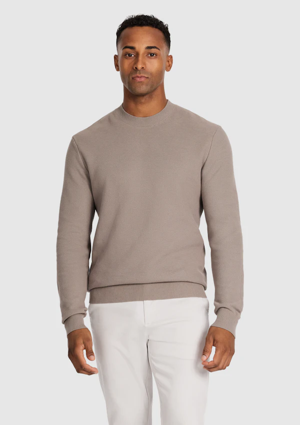 Idris Textured Crew Knit