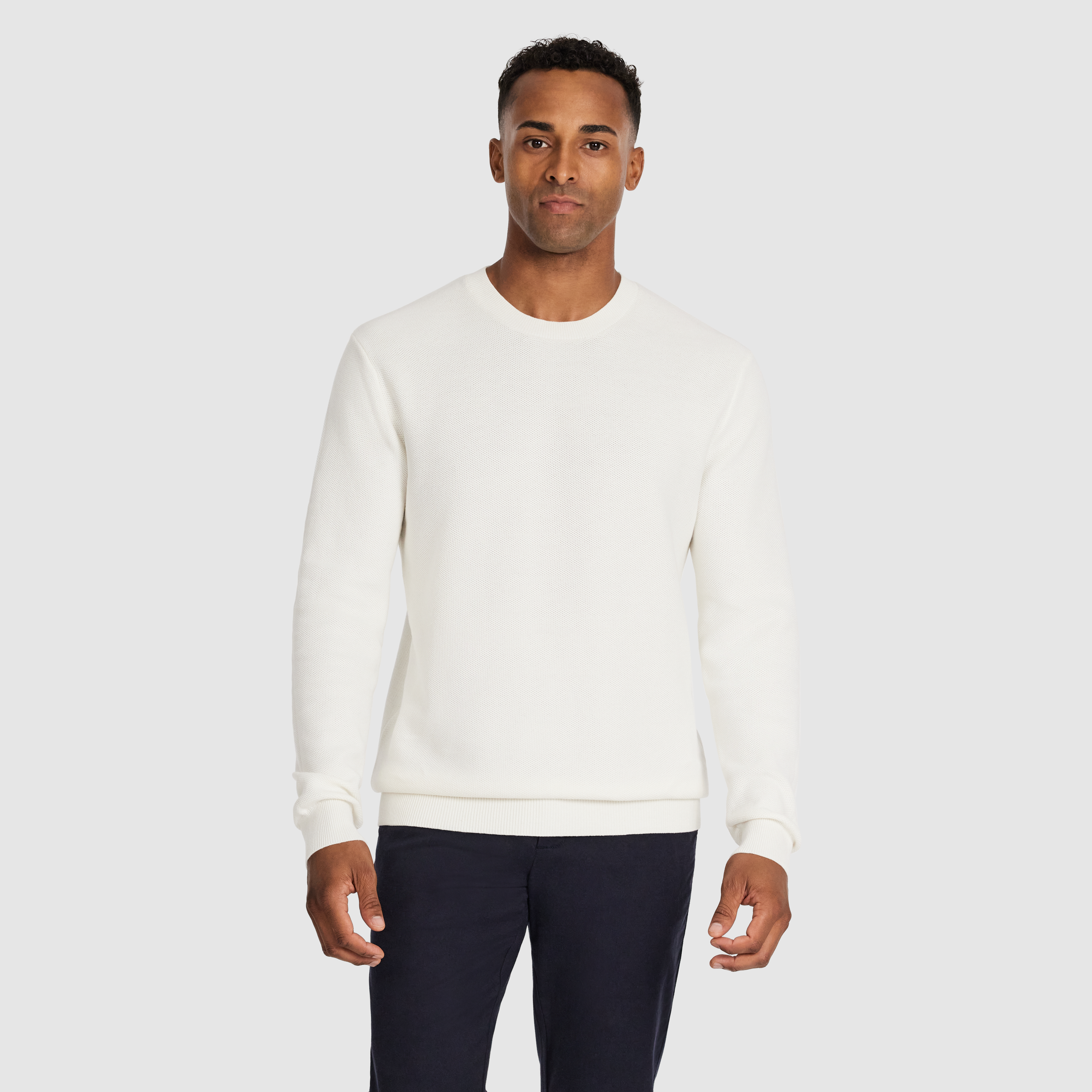 Idris Textured Crew Knit