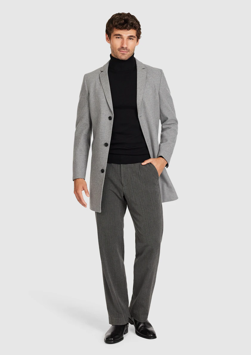 Black Marzell Roll Neck Knit