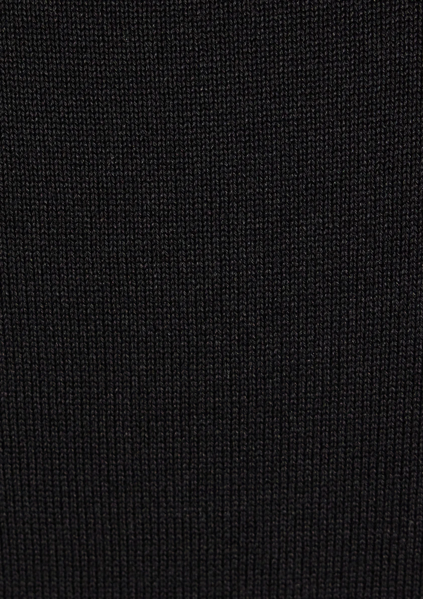 Black Marzell Roll Neck Knit