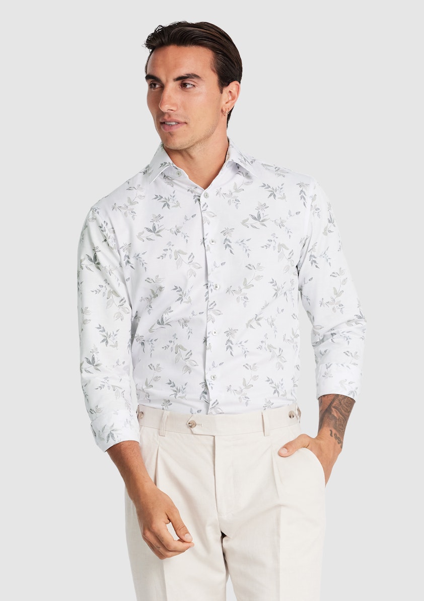 Jaipur Slim Floral Linen Shirt