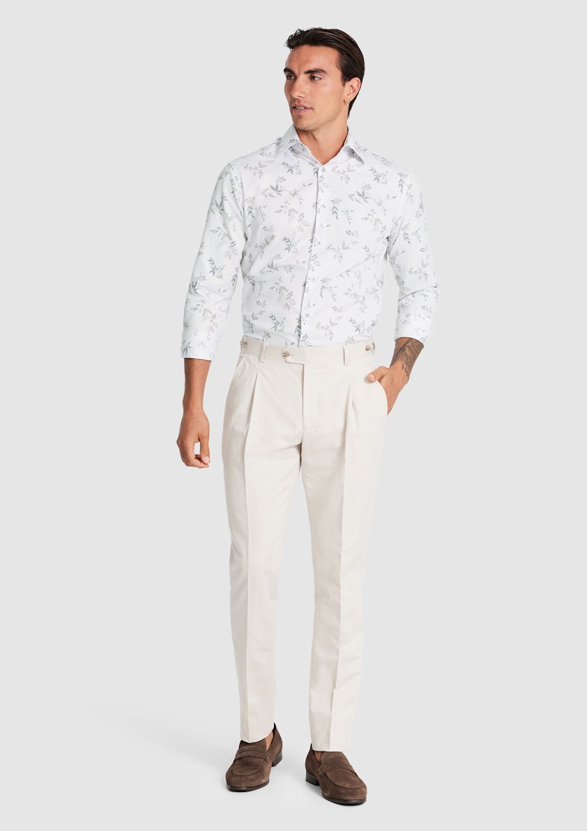 Jaipur Slim Floral Linen Shirt