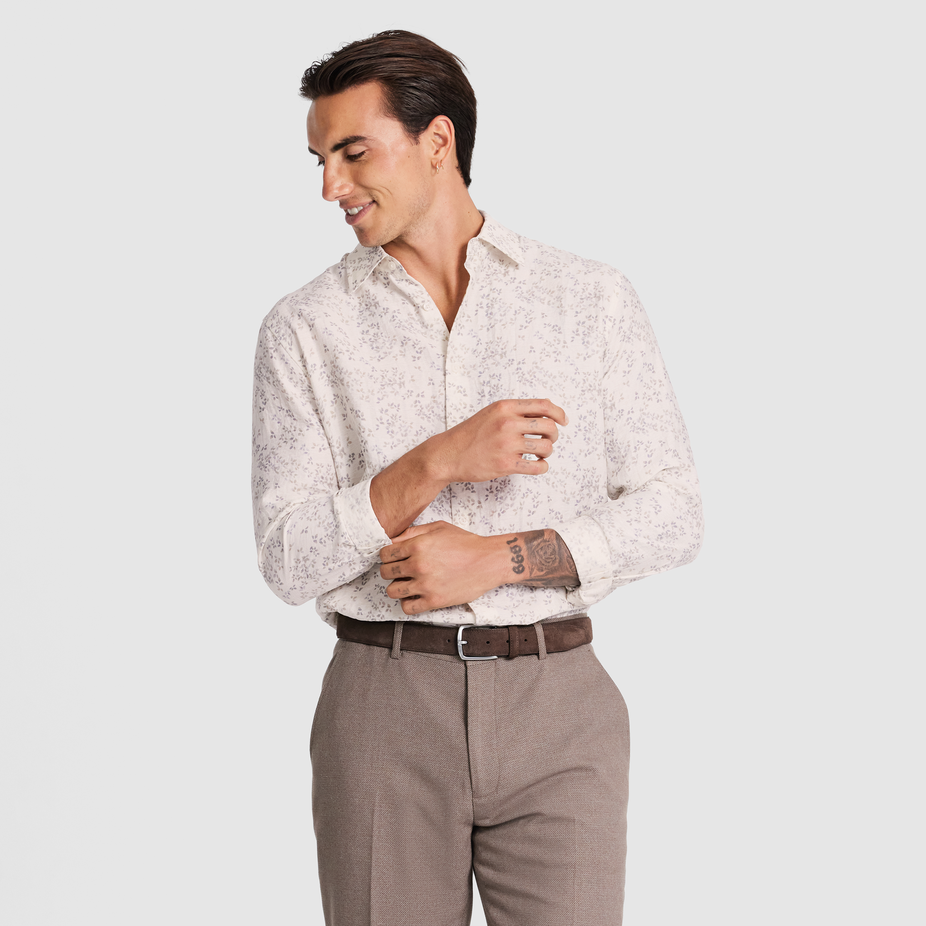 Autumn Leaf Linen Shirt