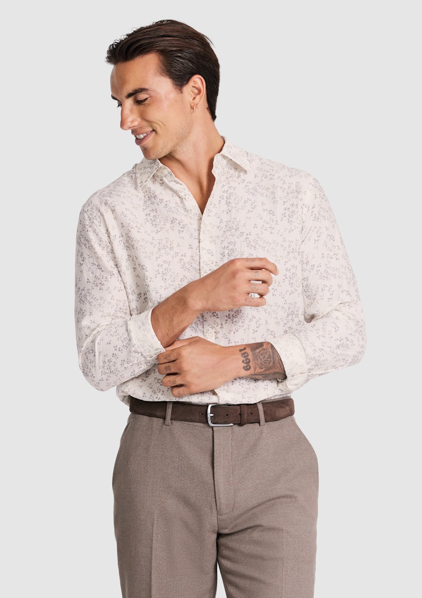 Autumn Leaf Linen Shirt