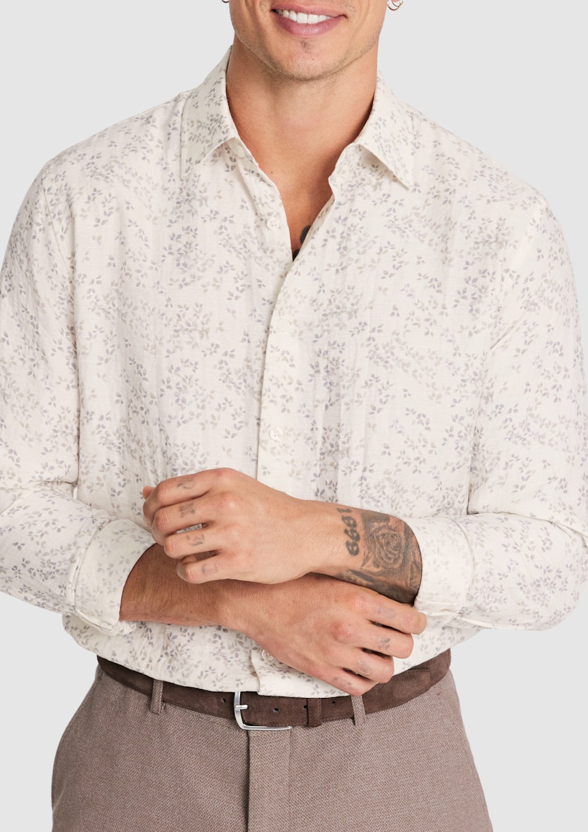 Autumn Leaf Linen Shirt