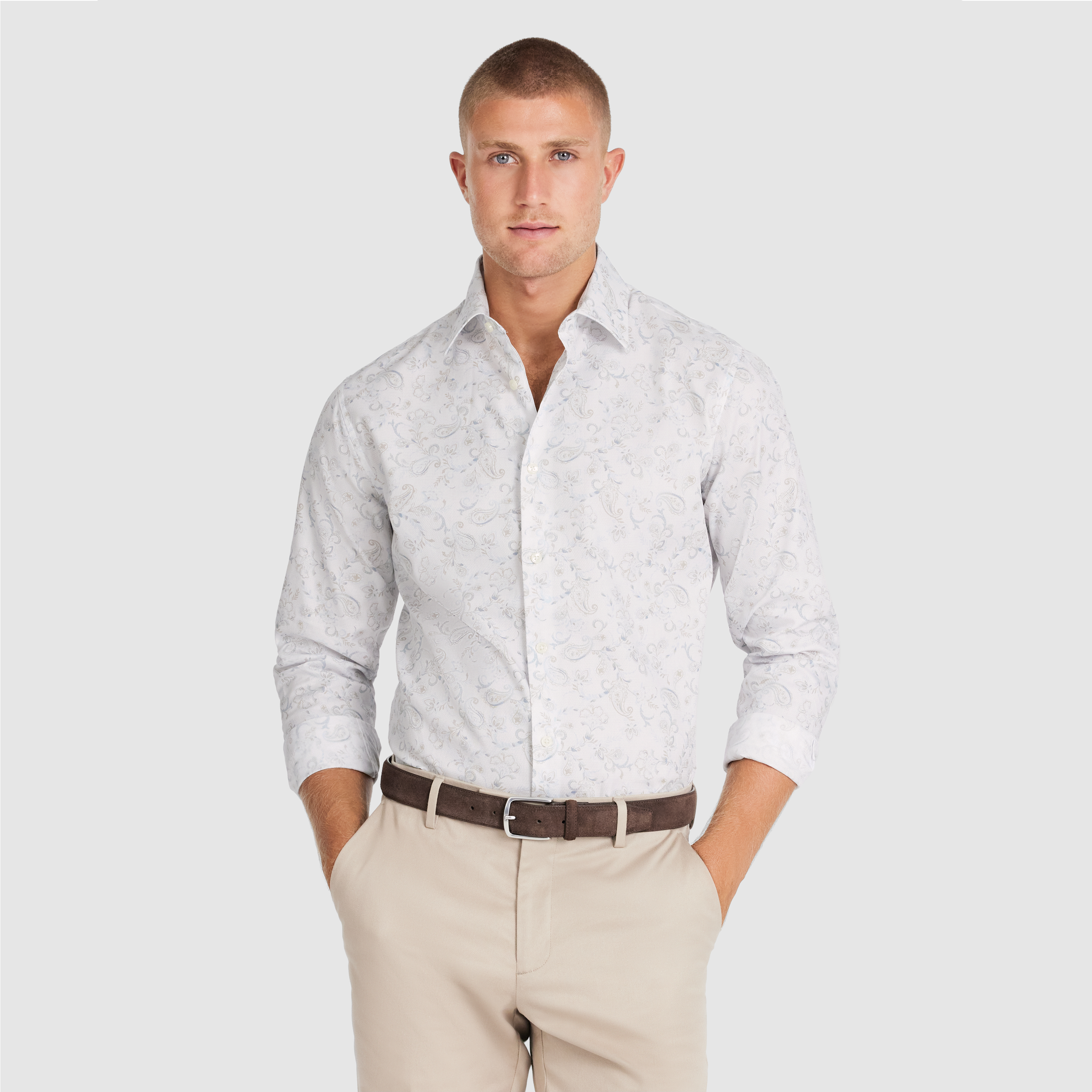 Taj Slim Paisley Shirt