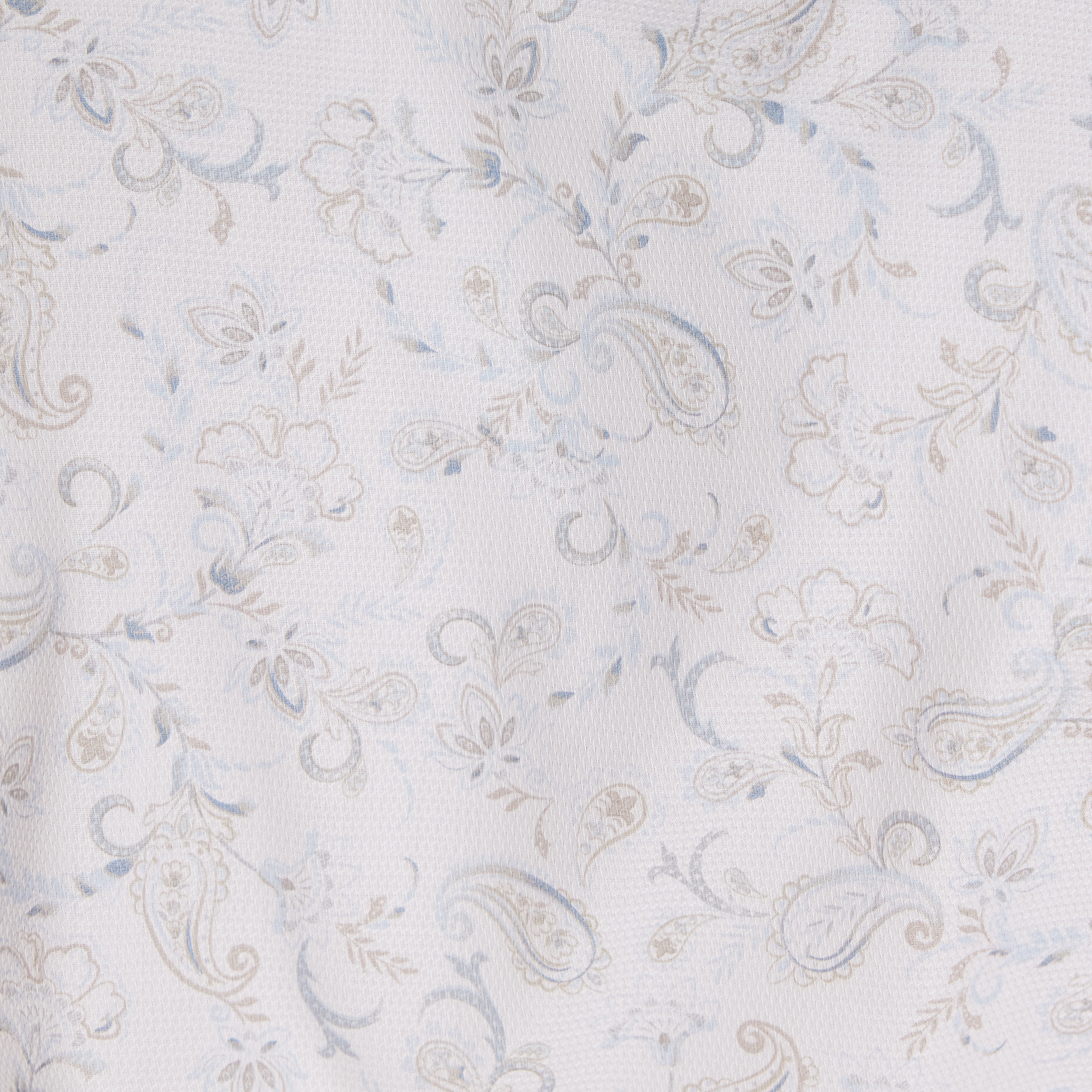 White Taj Slim Paisley Shirt