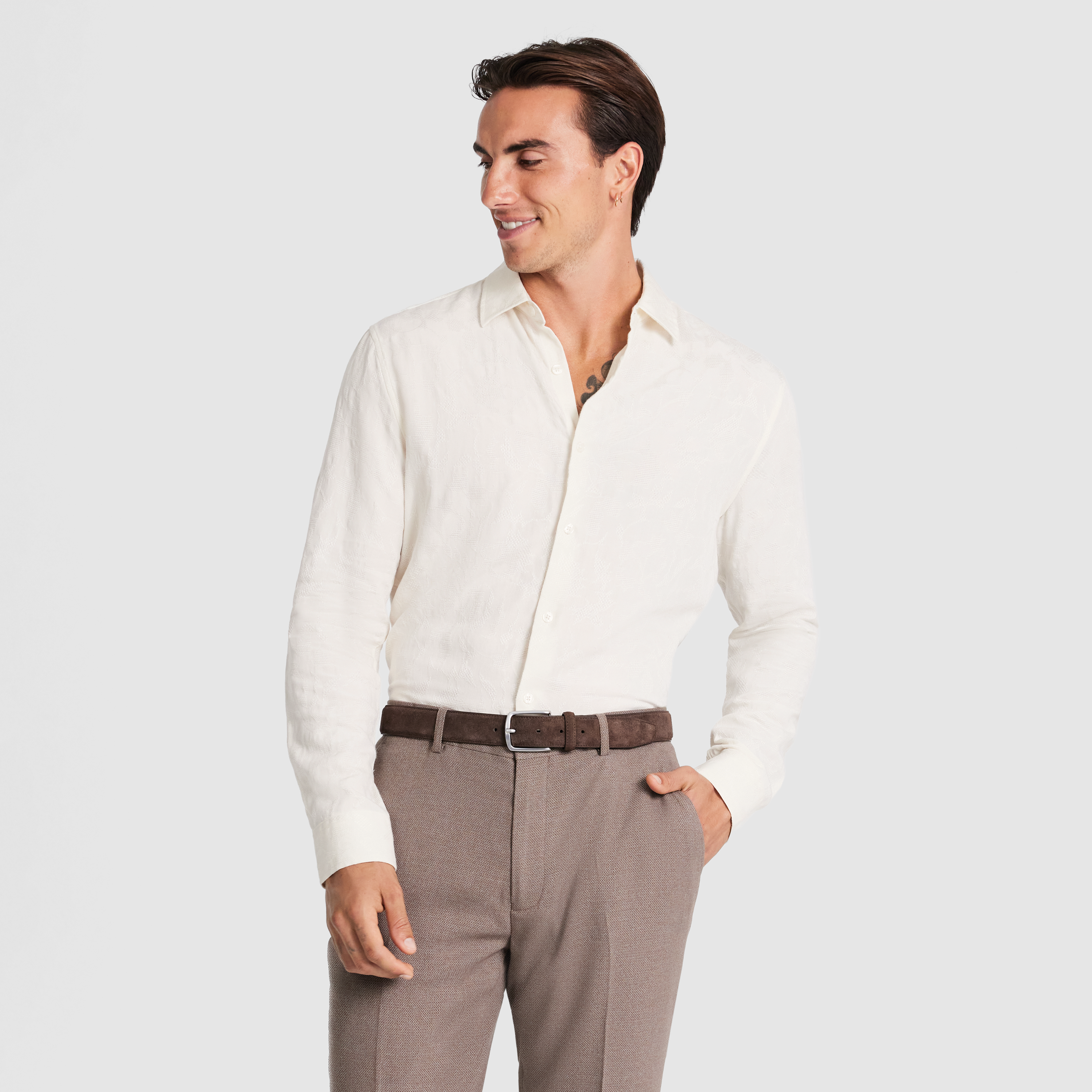 Madrid Slim Textured Shirt
