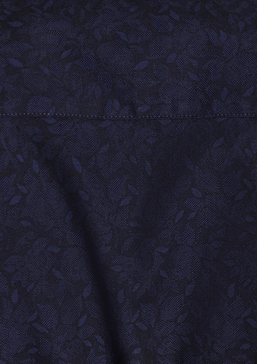 Midnight Anise Slim Floral Shirt