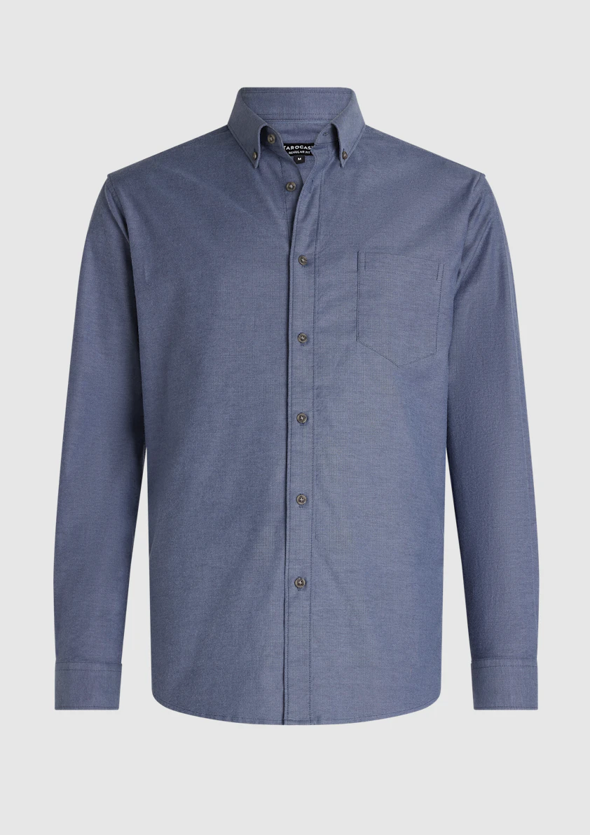 Mid Blue Amaro Stretch Oxford Shirt