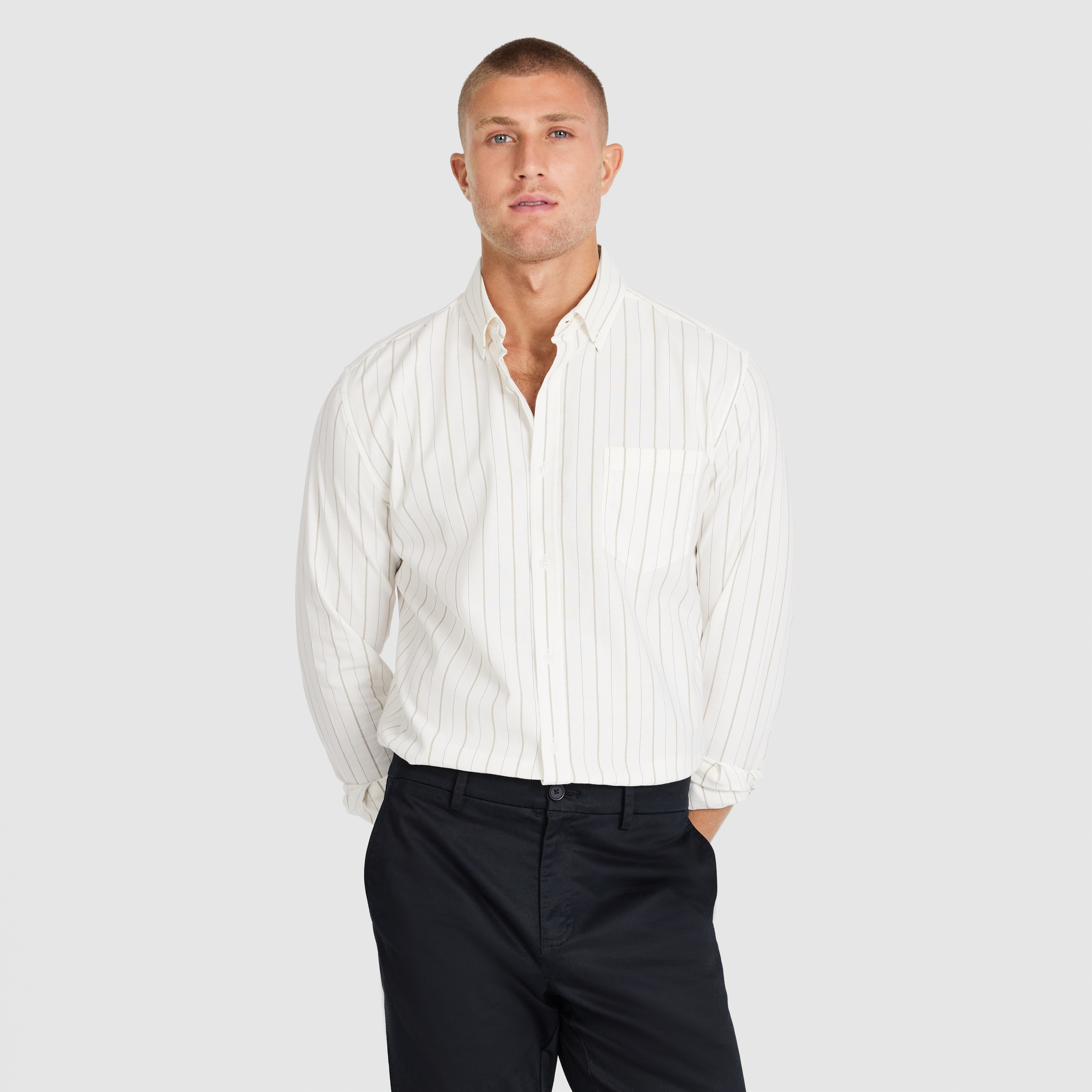 Amaro Stripe Oxford Shirt