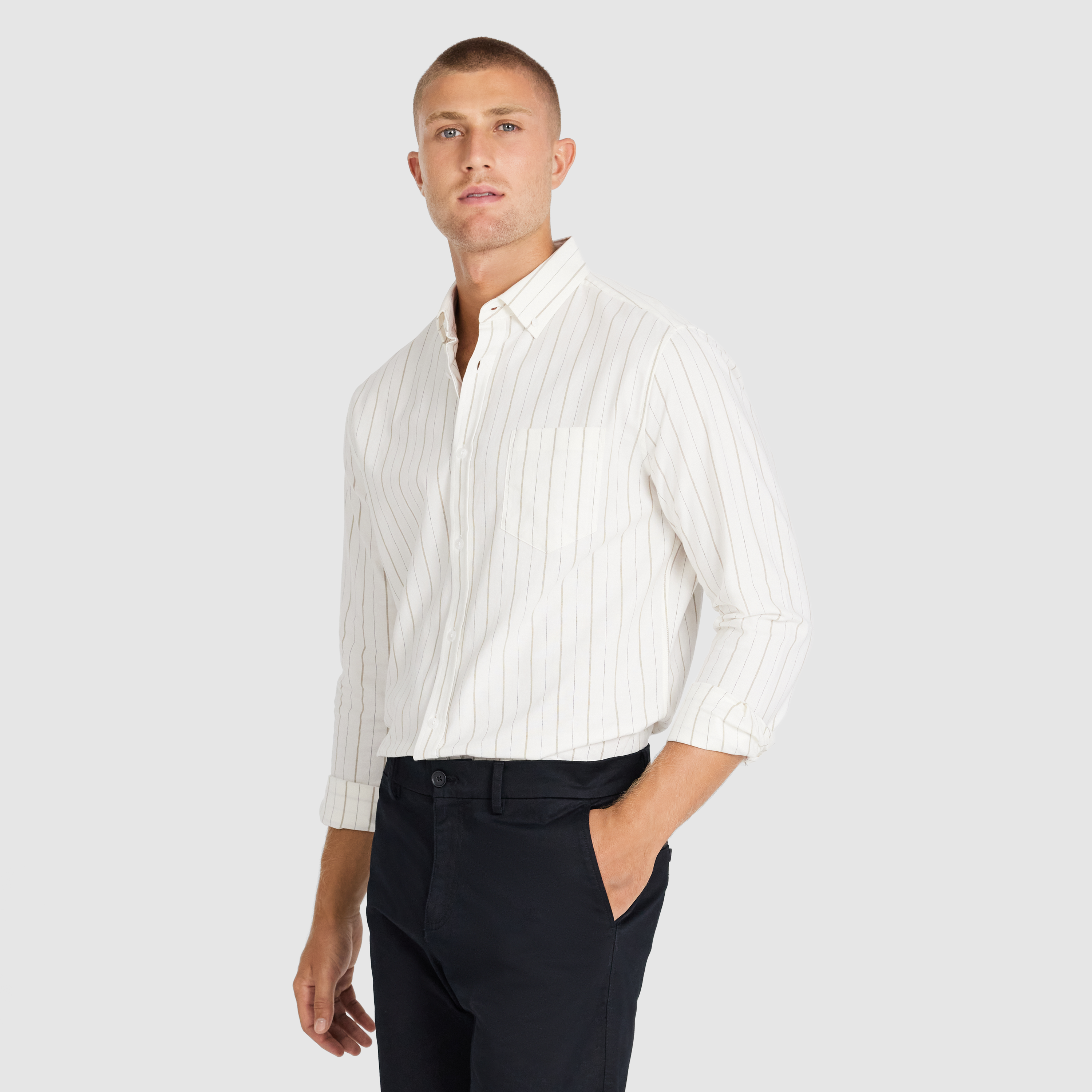 Amaro Stripe Oxford Shirt