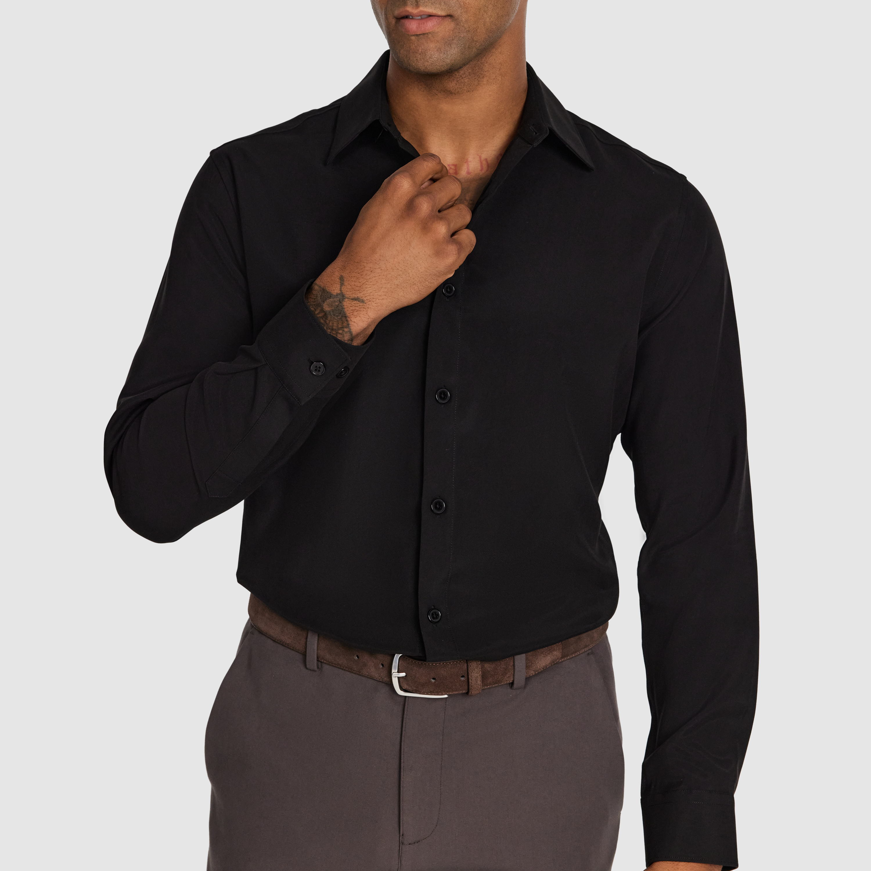 Black Bode Textured Shirt