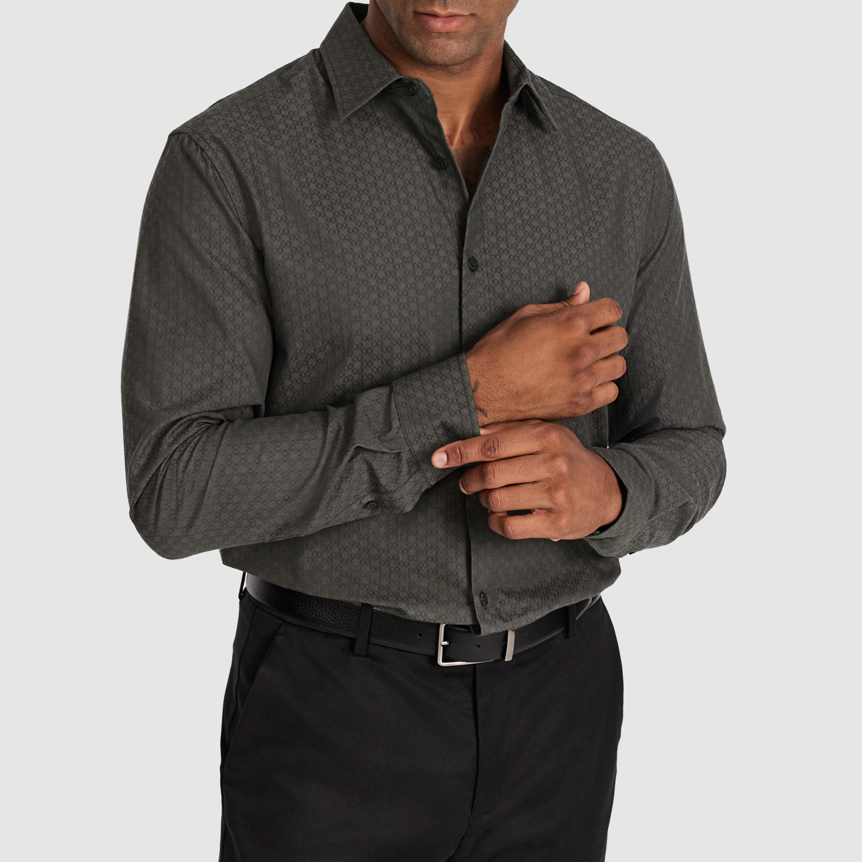 Khaki Nate Textured Shirt