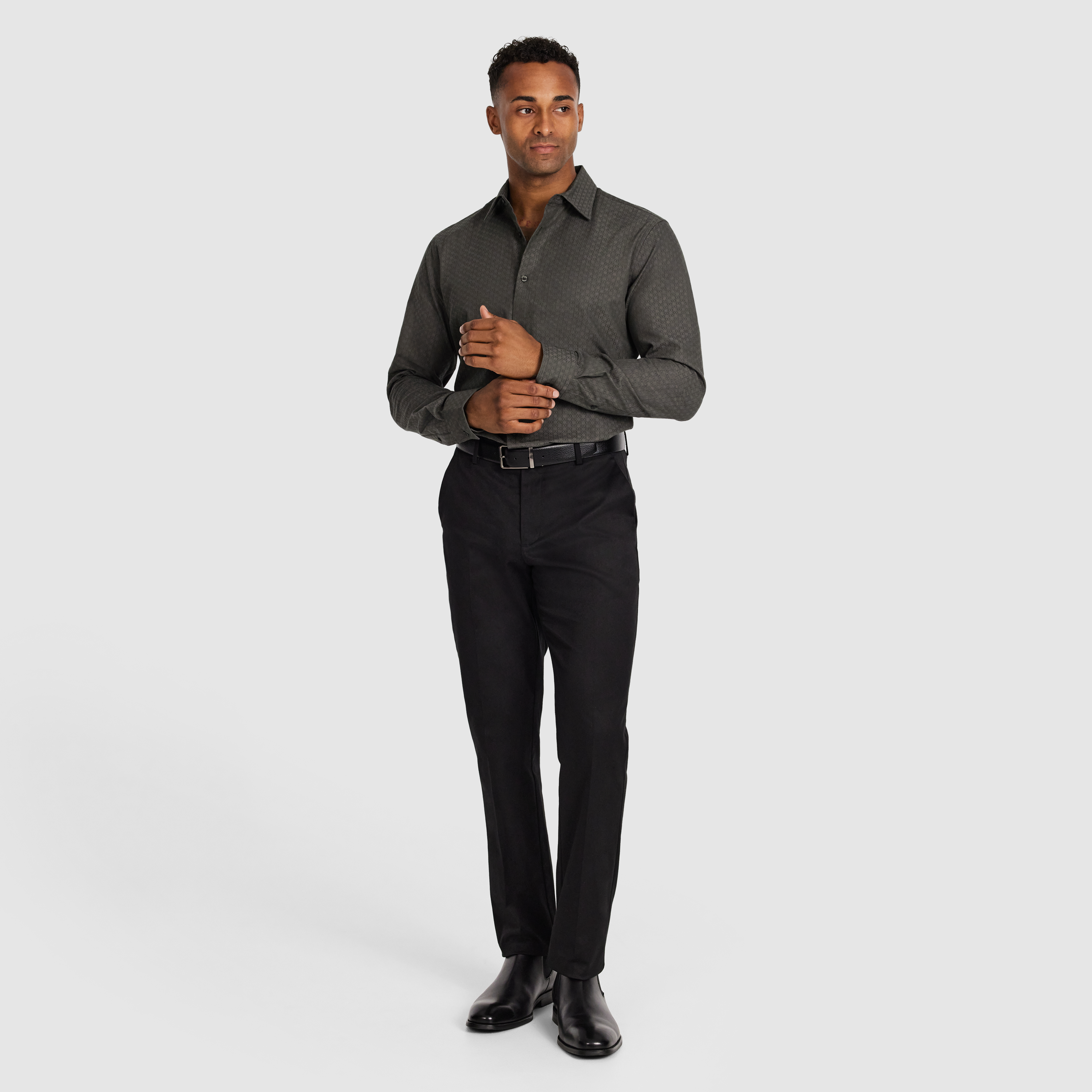 Khaki Nate Textured Shirt