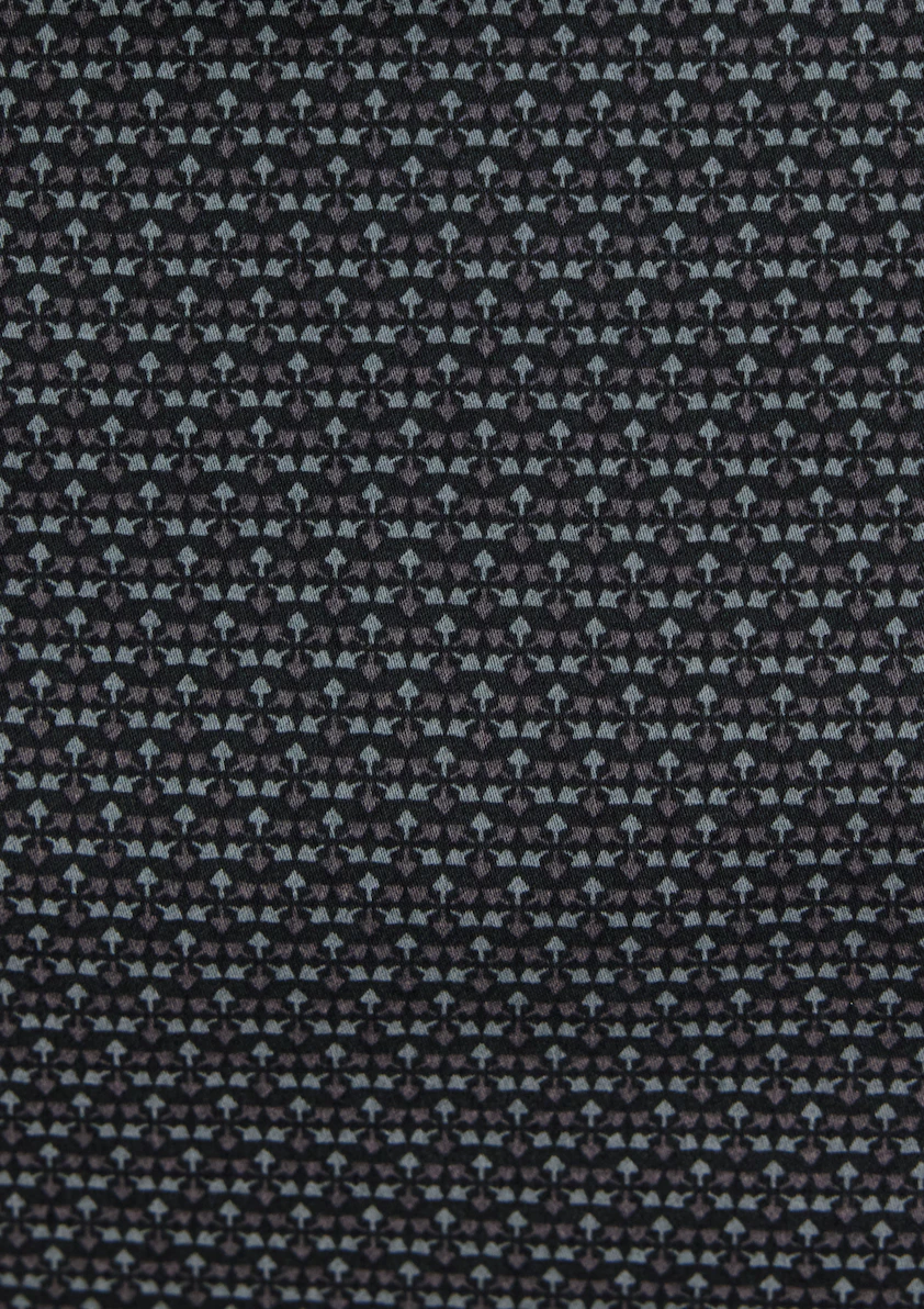Charcoal Lisbon Slim Geo Shirt