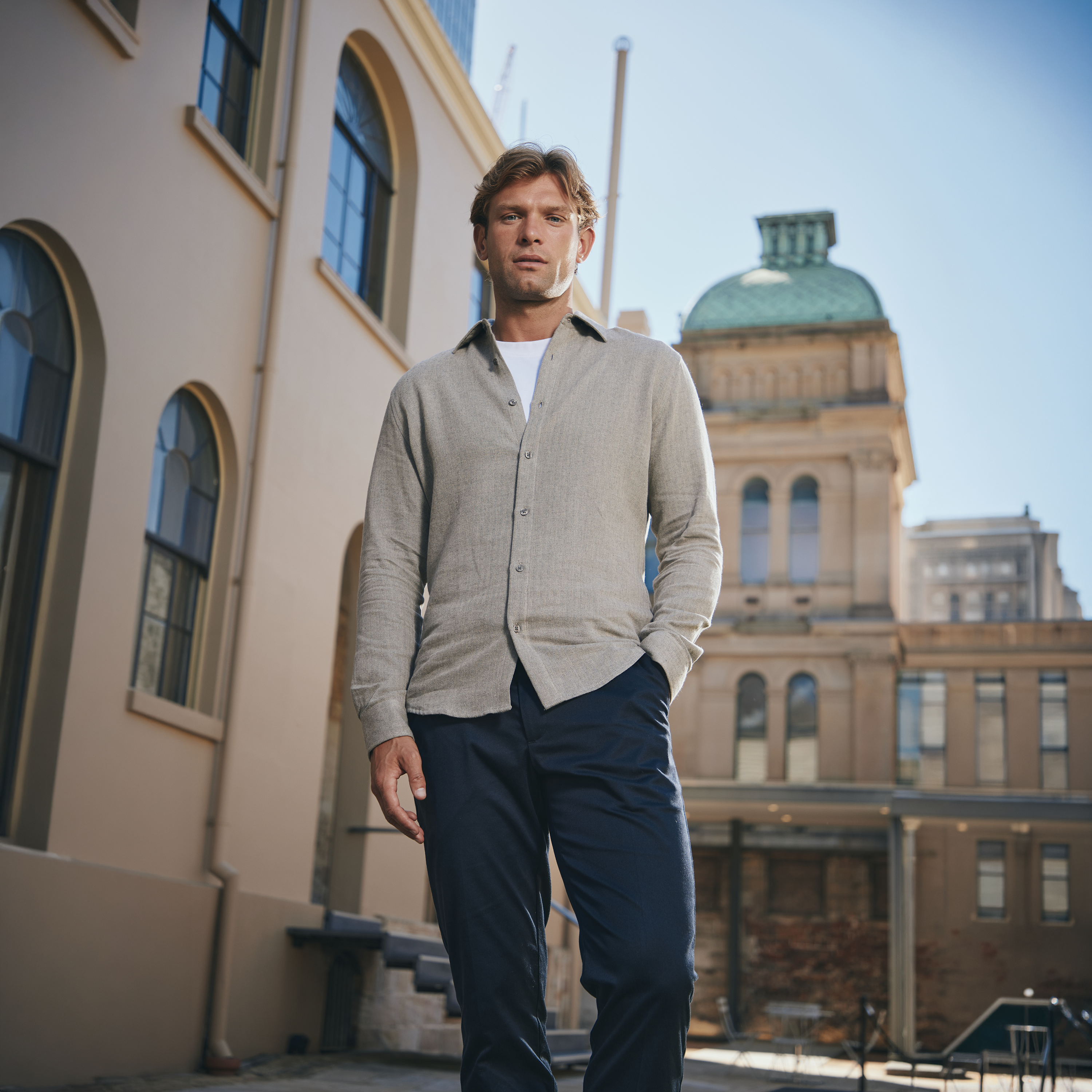 Natural Chile Linen Textured Shirt