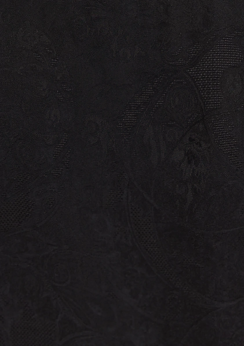 Black Vegas Viscose Paisley Shirt