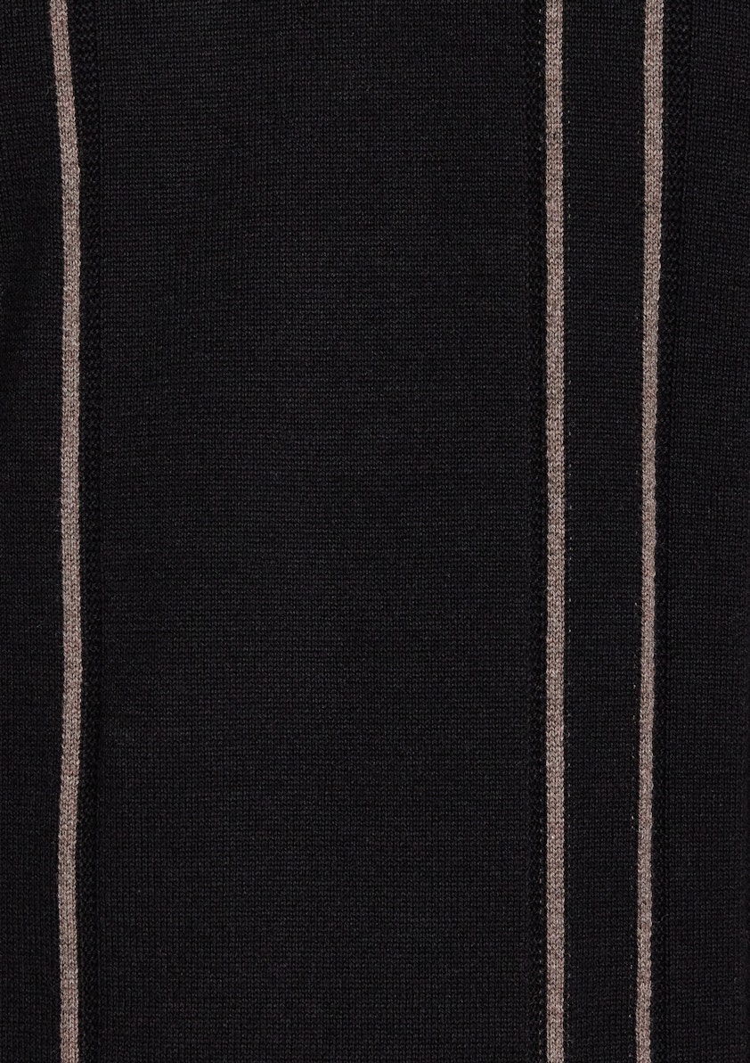 Luiz Stripe Zip Knit Polo