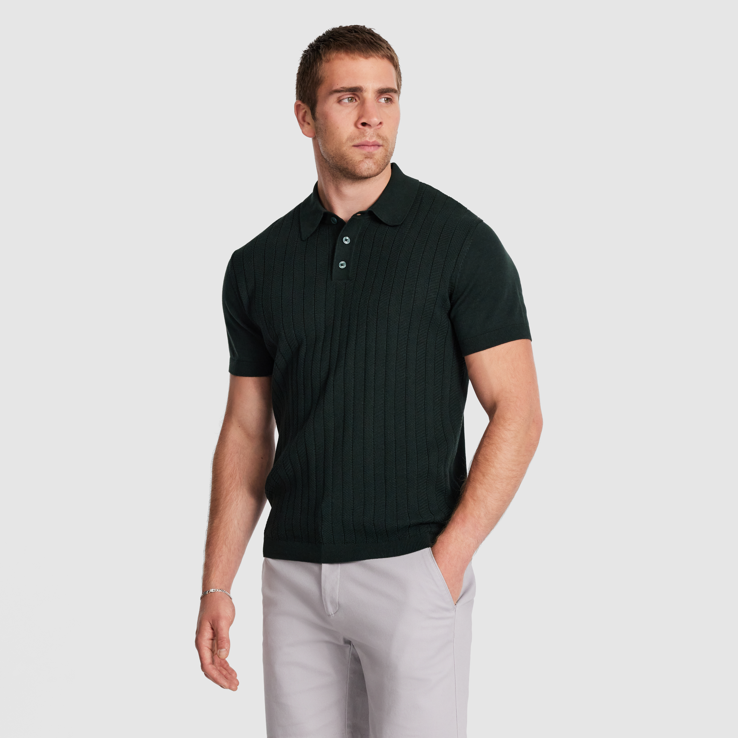 Green Johan Knit Polo