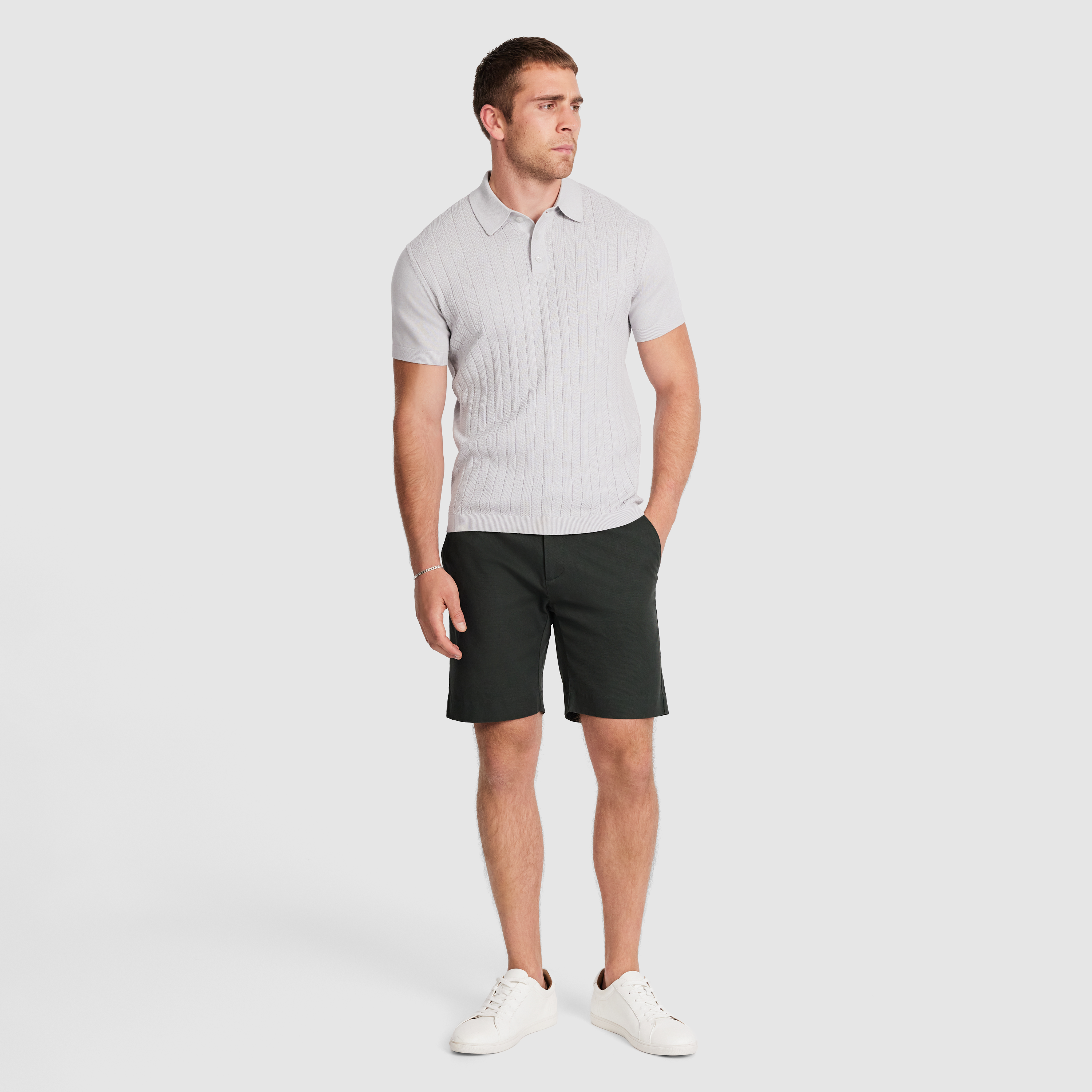 Silver Johan Knit Polo